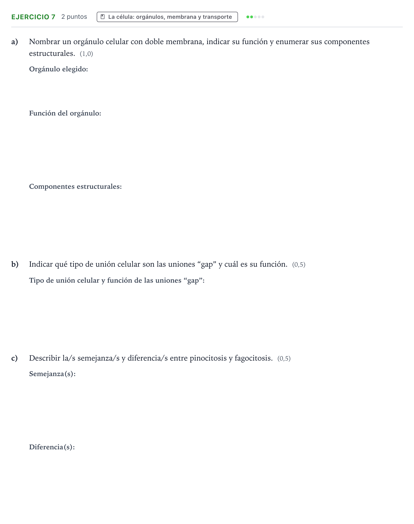 Enunciado: Problema 7 · Biología PAU Castilla y León Extraordinaria 2024