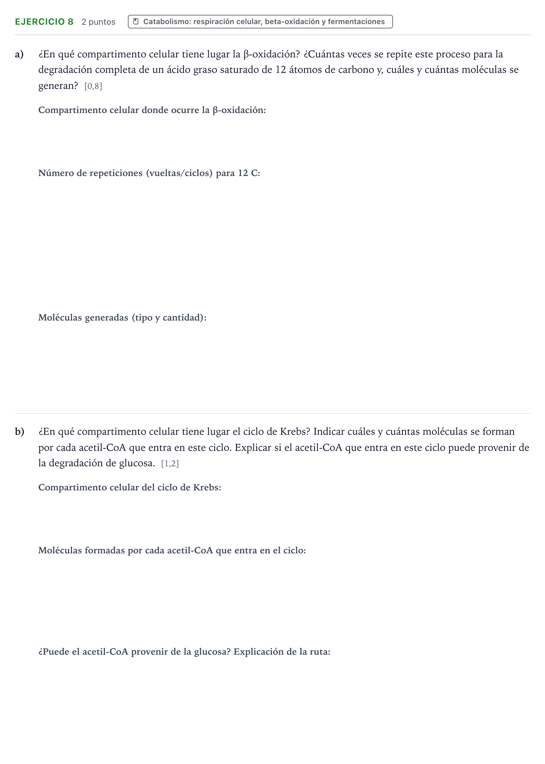 Enunciado: Problema 8 · Biología PAU Castilla y León Extraordinaria 2024