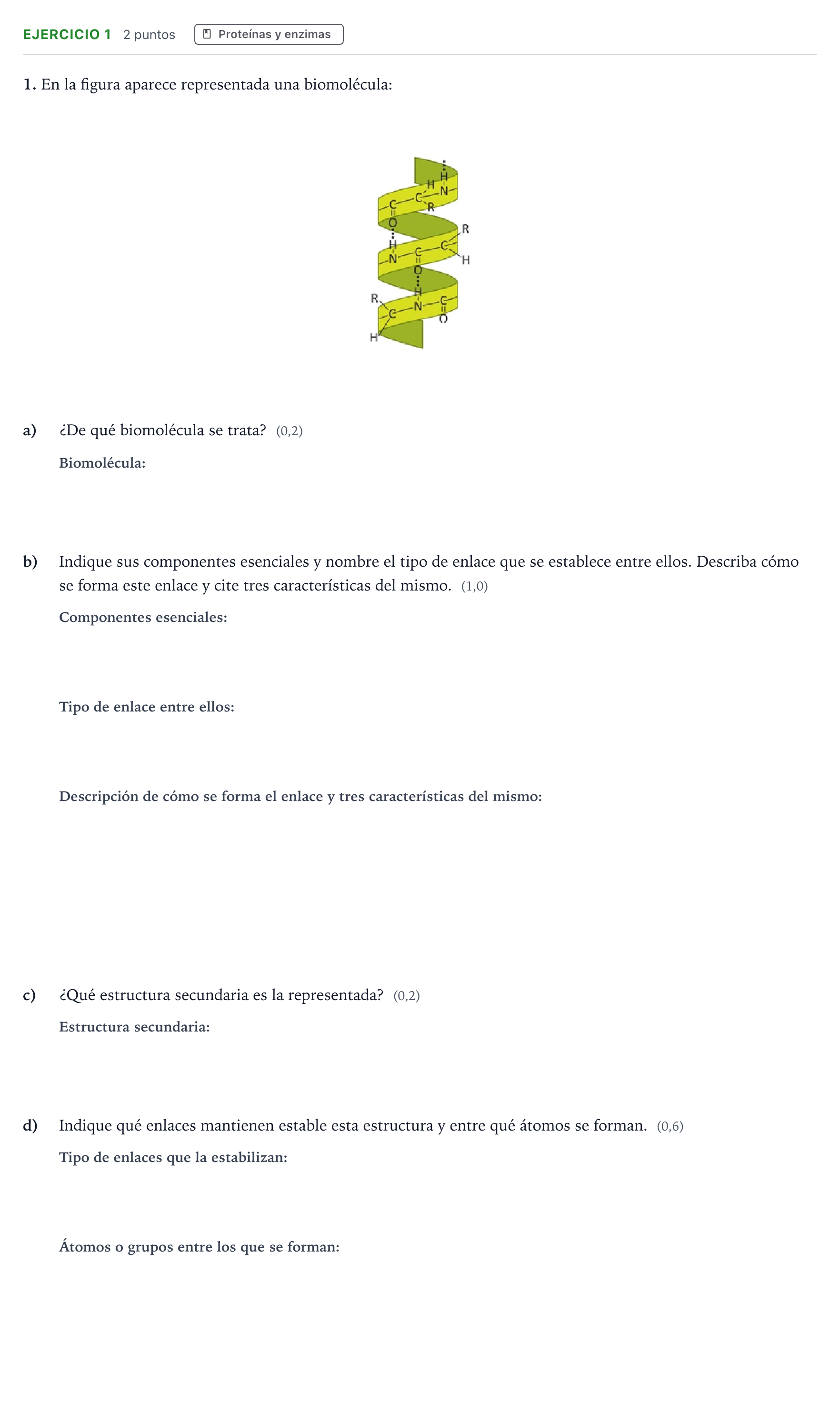 Enunciado: Problema 1 · Biología PAU Castilla y León Ordinaria 2024