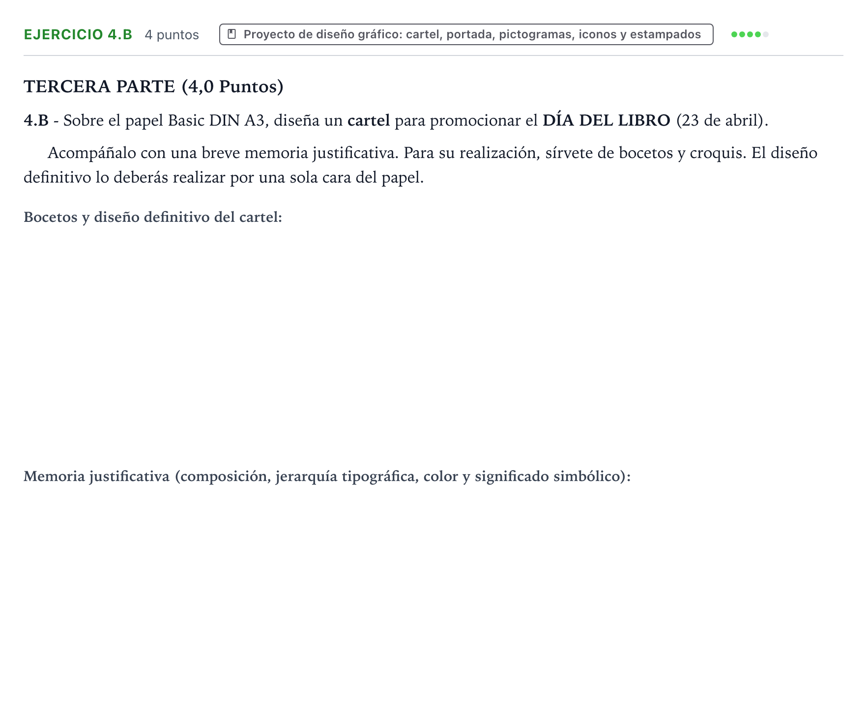 Enunciado: Ejercicio 4.B · Diseño PAU Castilla y León Ordinaria 2024