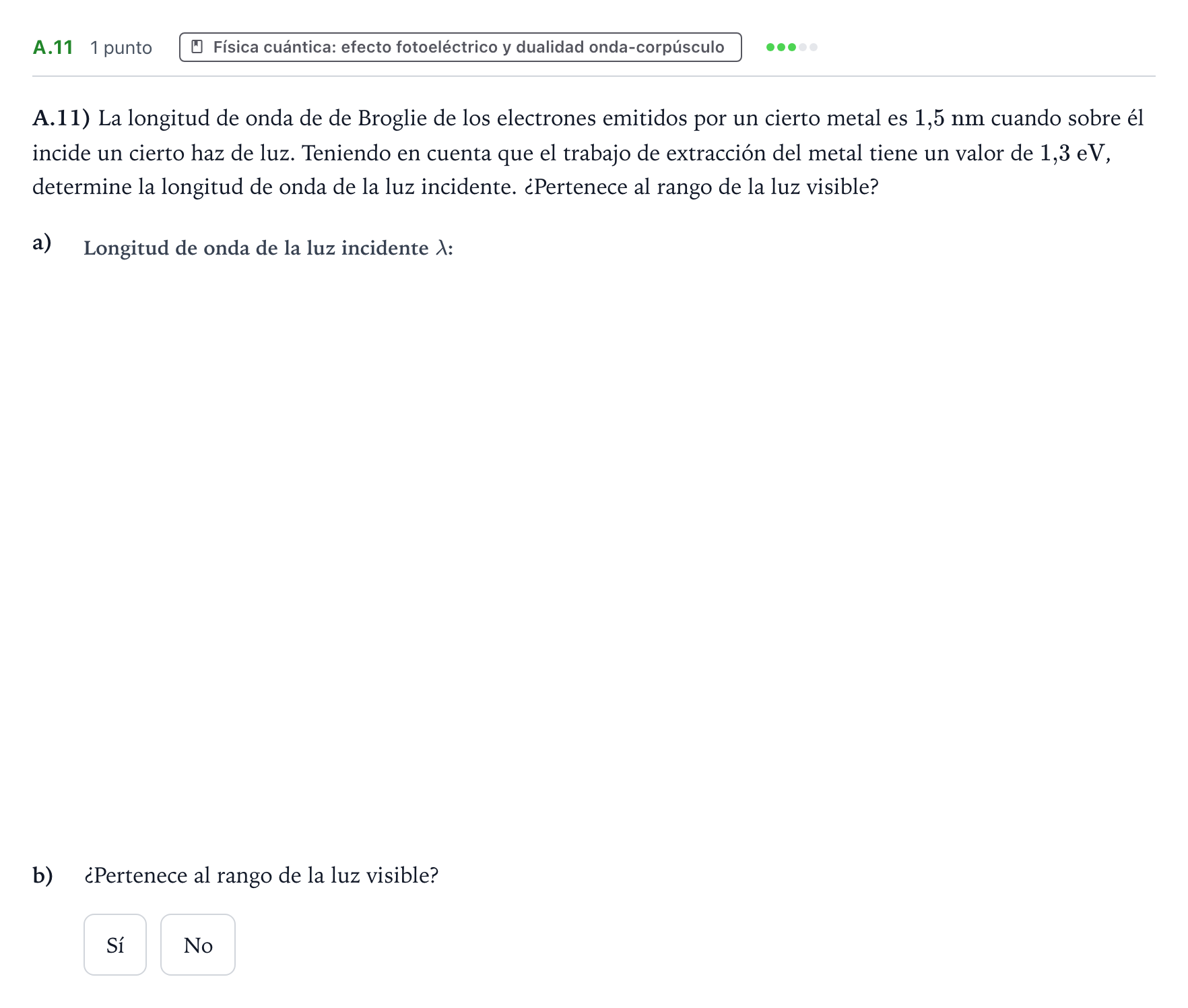 Enunciado: Ejercicio A.11 · Física PAU Castilla y León Ordinaria 2024