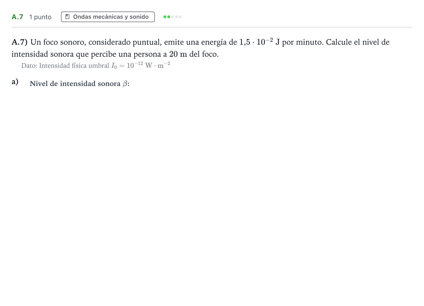Enunciado: Ejercicio A.7 · Física PAU Castilla y León Ordinaria 2024
