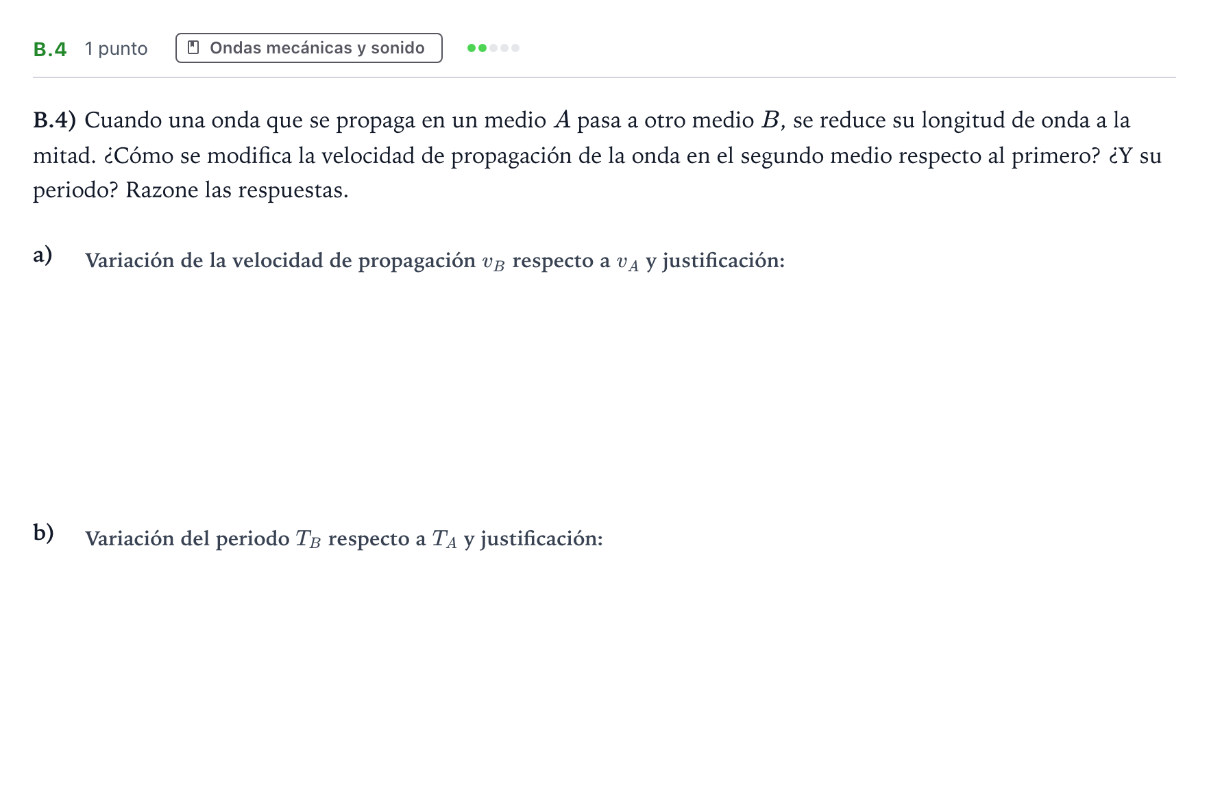 Enunciado: Ejercicio B.4 · Física PAU Castilla y León Ordinaria 2024