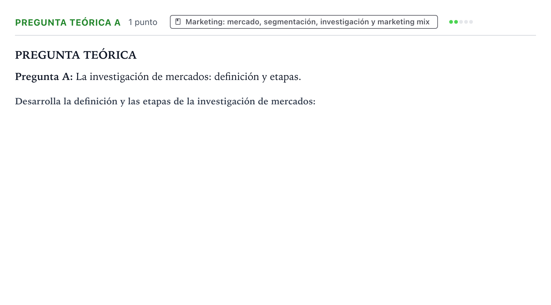 Enunciado: Pregunta Teórica A · Empresa y Diseño de Modelos de Negocio PAU Castilla y León Extraordinaria 2024