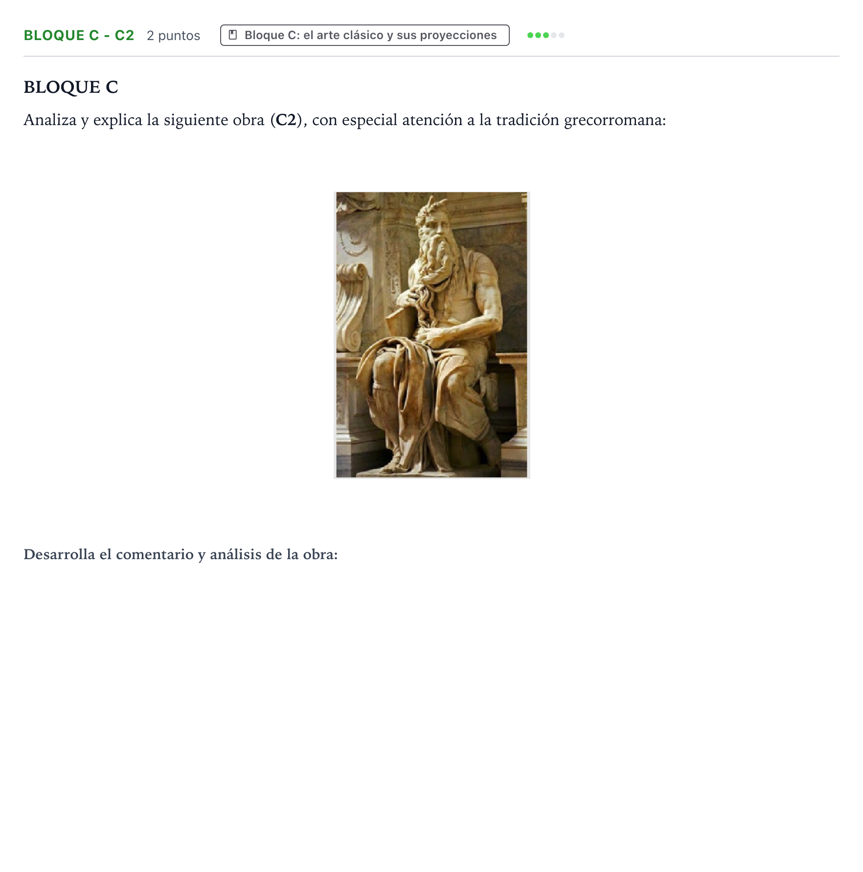 Enunciado: Bloque C - C2 · Fundamentos Artísticos PAU Castilla y León Ordinaria 2024