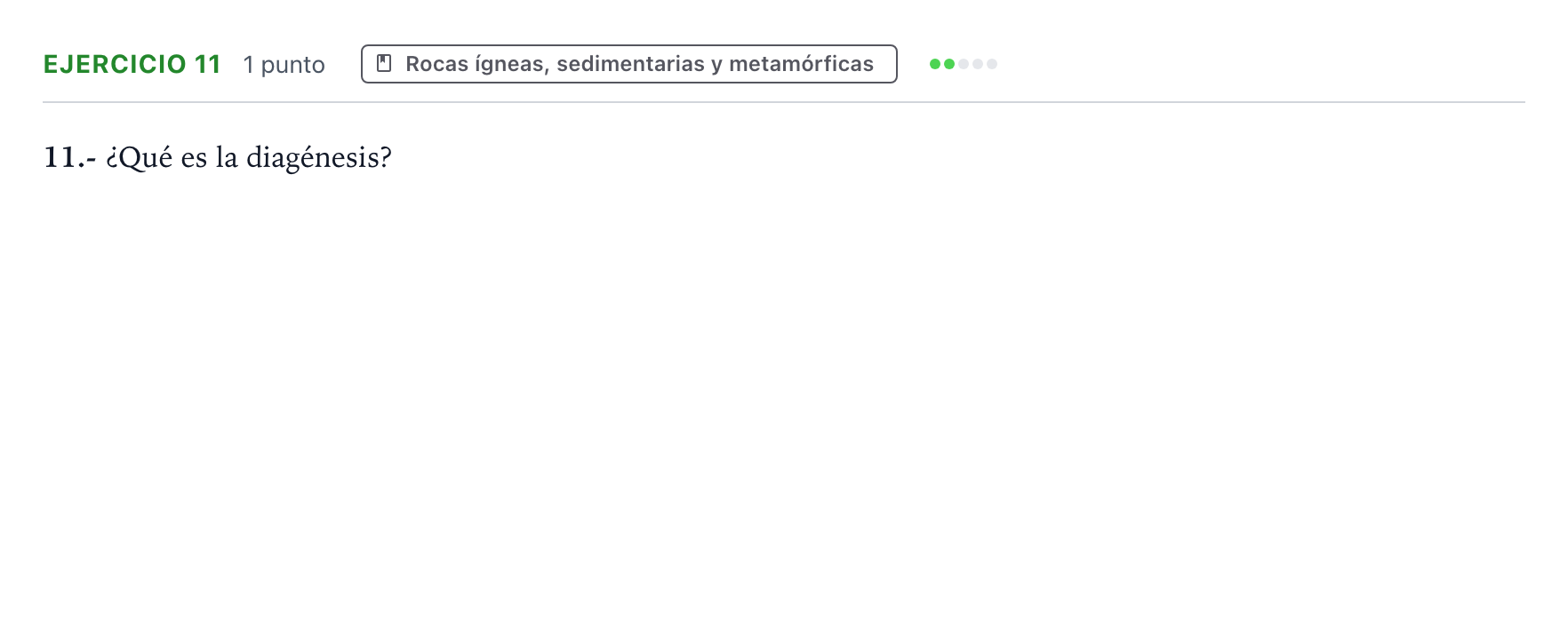 Enunciado: Problema 11 · Geología y Ciencias Ambientales PAU Castilla y León Ordinaria 2024