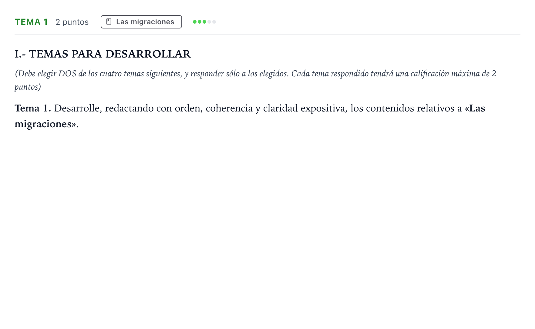 Enunciado: Ejercicio Tema 1 · Geografía PAU Castilla y León Ordinaria 2024