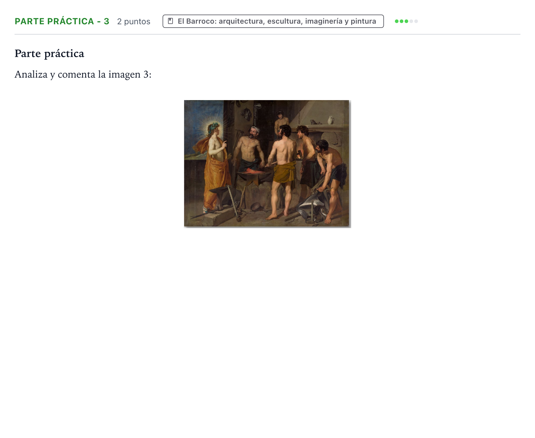 Enunciado: Ejercicio Parte práctica - 3 · Historia del Arte PAU Castilla y León Extraordinaria 2024