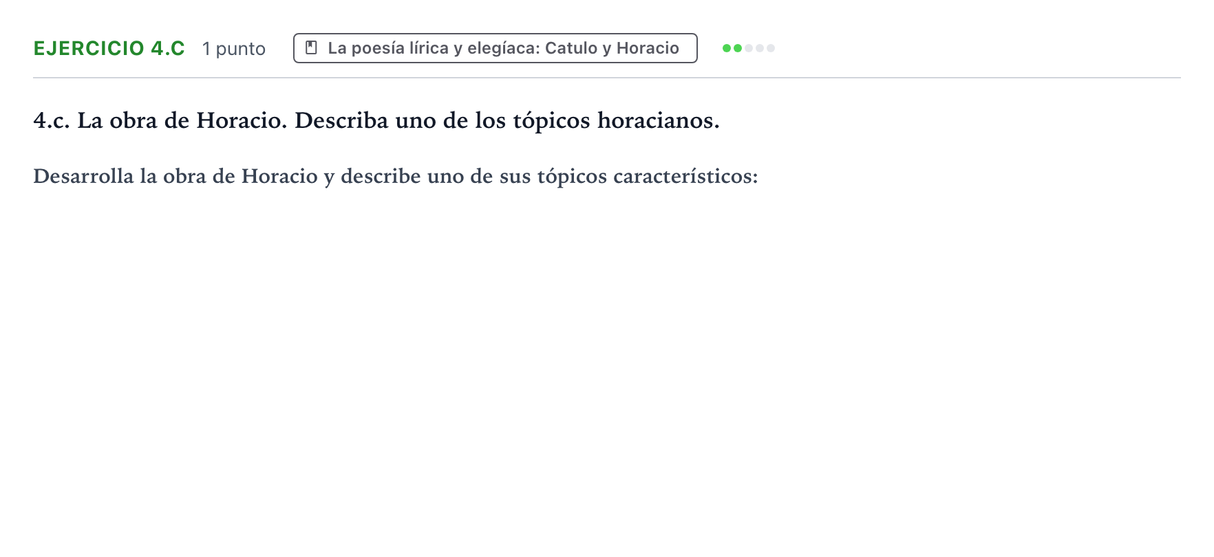 Enunciado: Ejercicio 4.c · Latín II PAU Castilla y León Ordinaria 2024