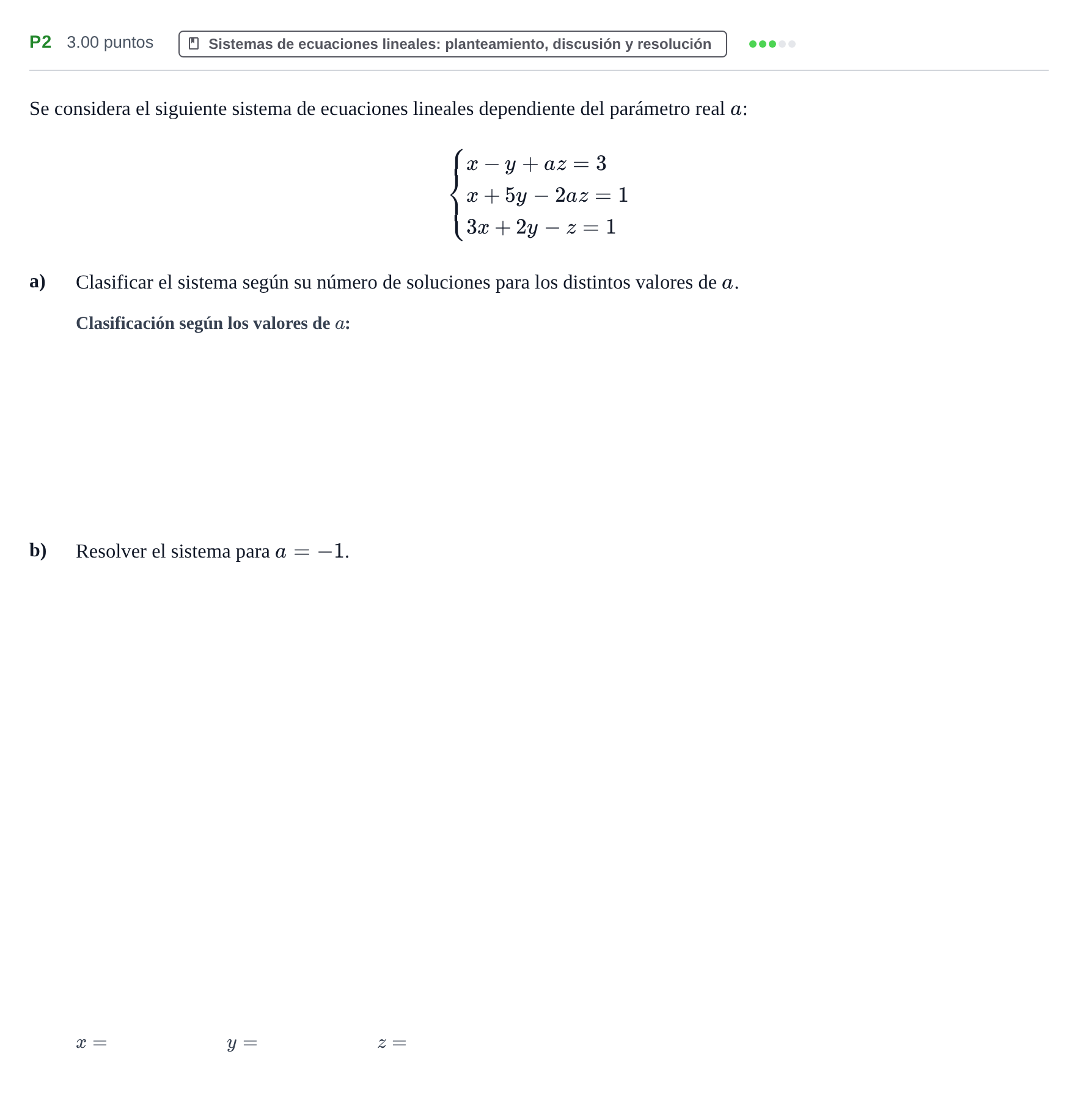 Enunciado: Ejercicio P2 · Matemáticas aplicadas a las Ciencias Sociales II PAU Castilla y León Extraordinaria 2024