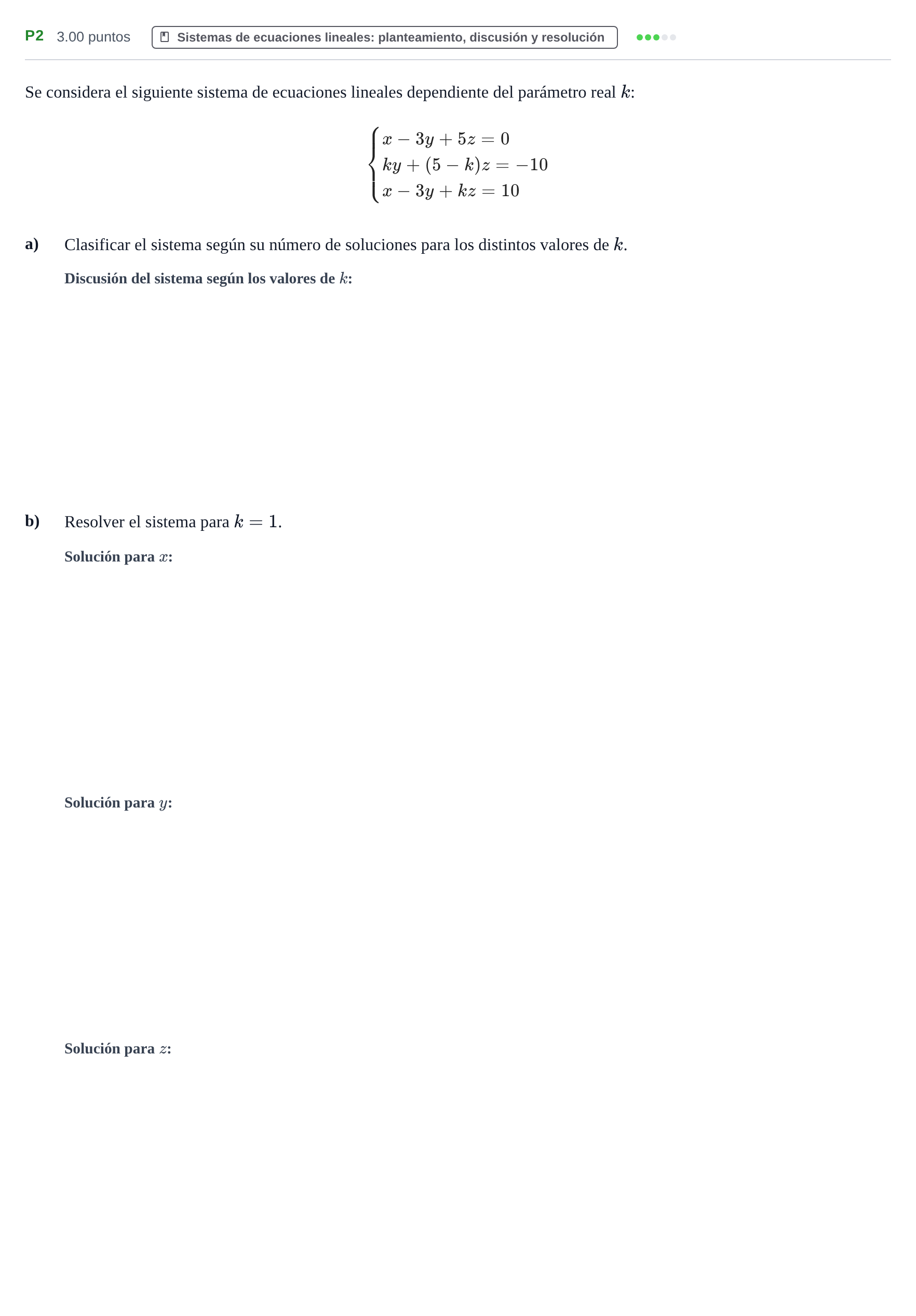 Enunciado: Ejercicio P2 · Matemáticas aplicadas a las Ciencias Sociales II PAU Castilla y León Ordinaria 2024