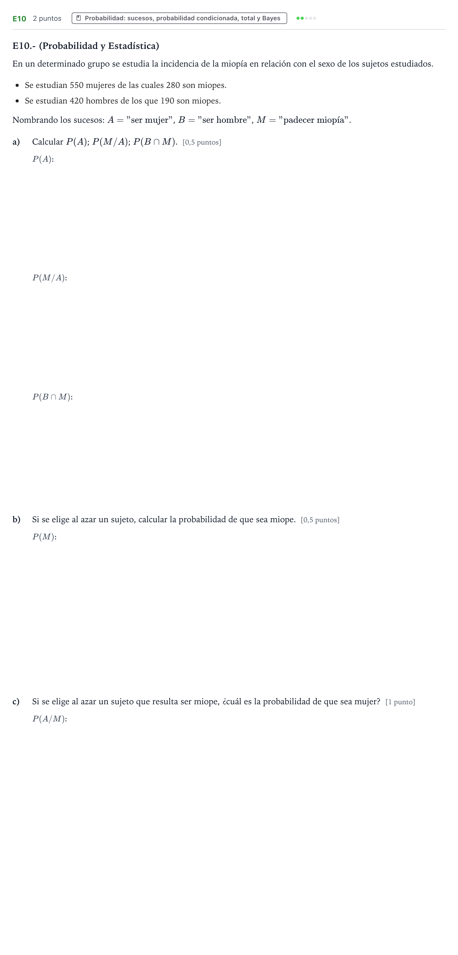 Enunciado: Ejercicio E10 · Matemáticas II PAU Castilla y León Extraordinaria (Fase Mejora de Nota) 2024
