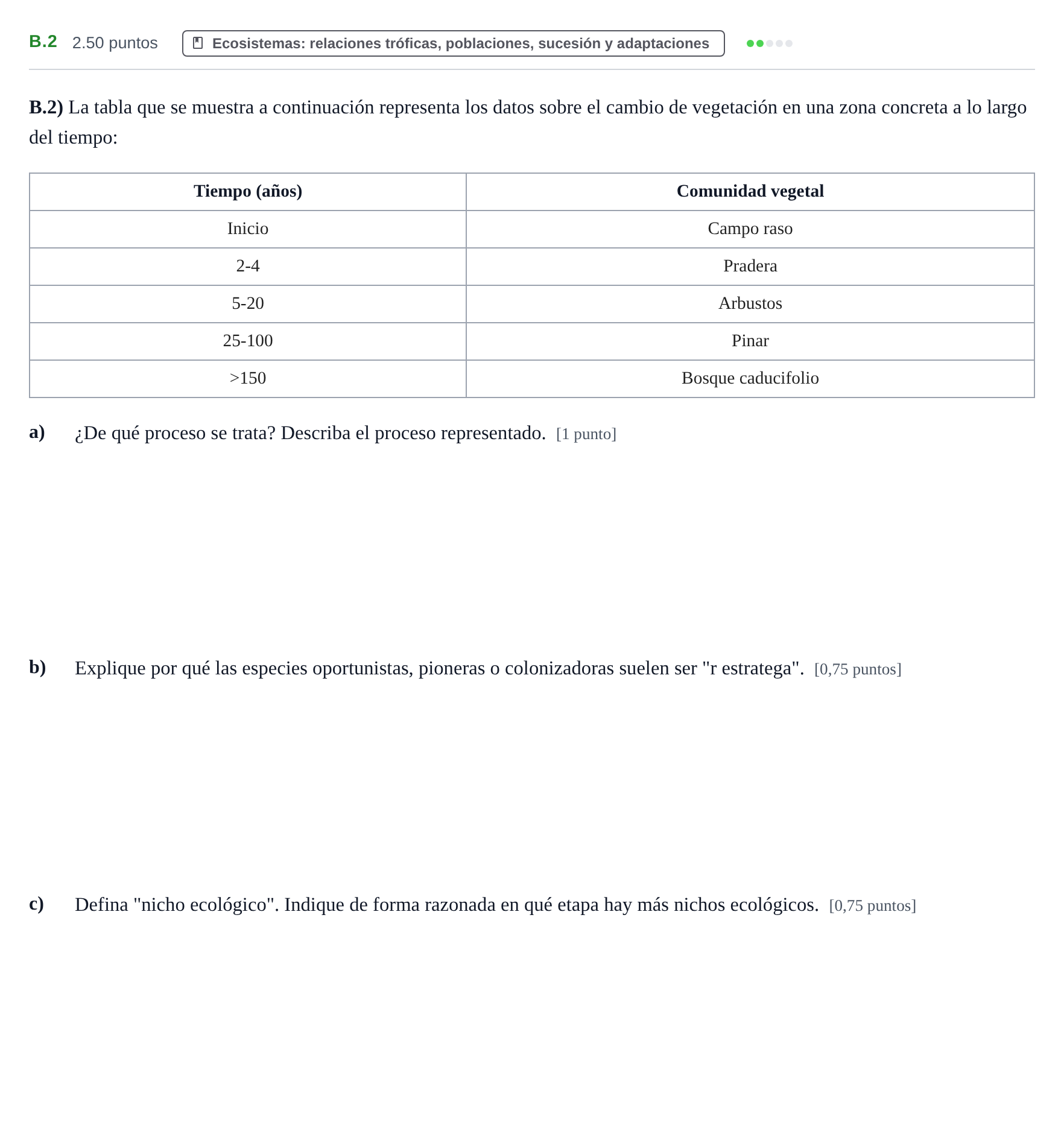 Enunciado: Ejercicio B.2 · Ciencias Generales PAU Castilla y León Ordinaria 2024