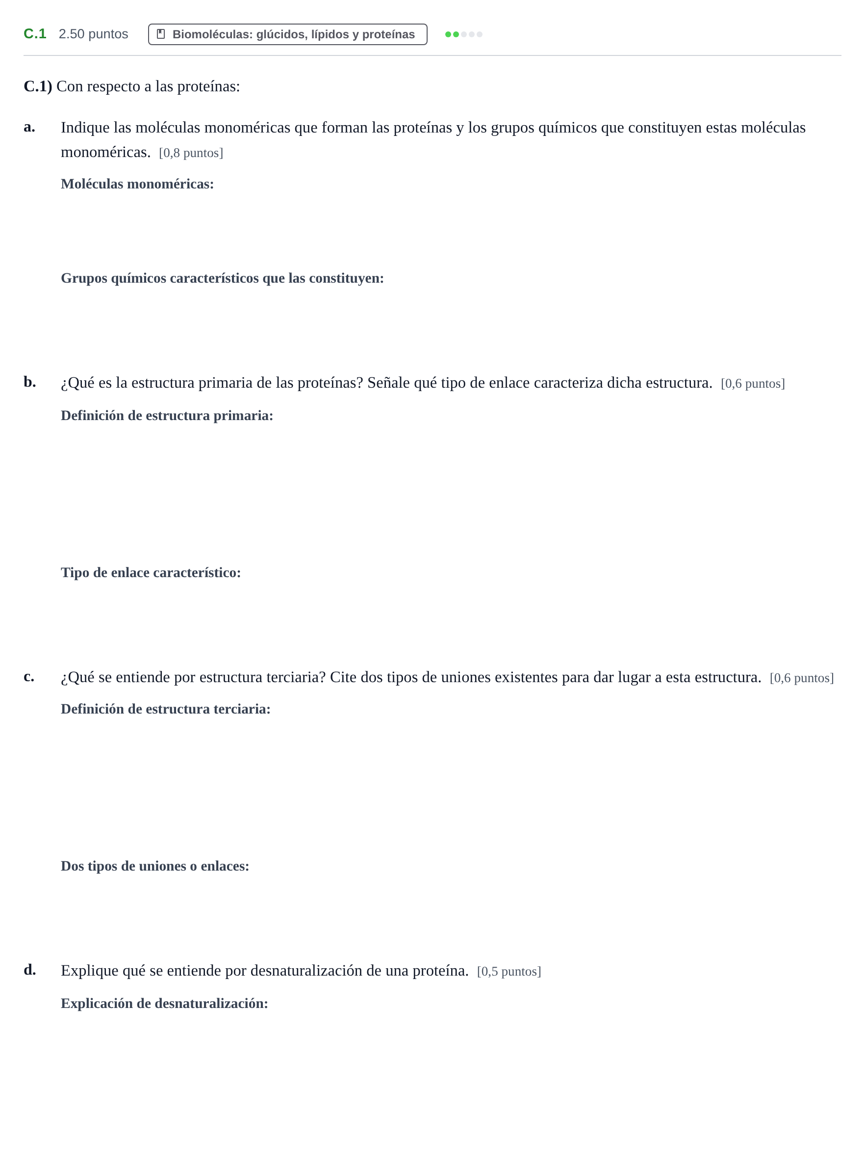 Enunciado: Ejercicio C.1 · Ciencias Generales PAU Castilla y León Ordinaria (Fase Mejora de Nota) 2024