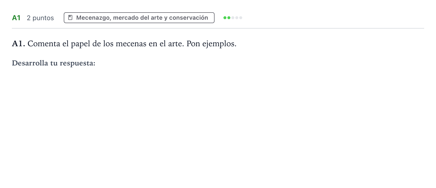 Enunciado: Ejercicio A1 · Movimientos Culturales y Artísticos PAU Castilla y León Ordinaria 2024