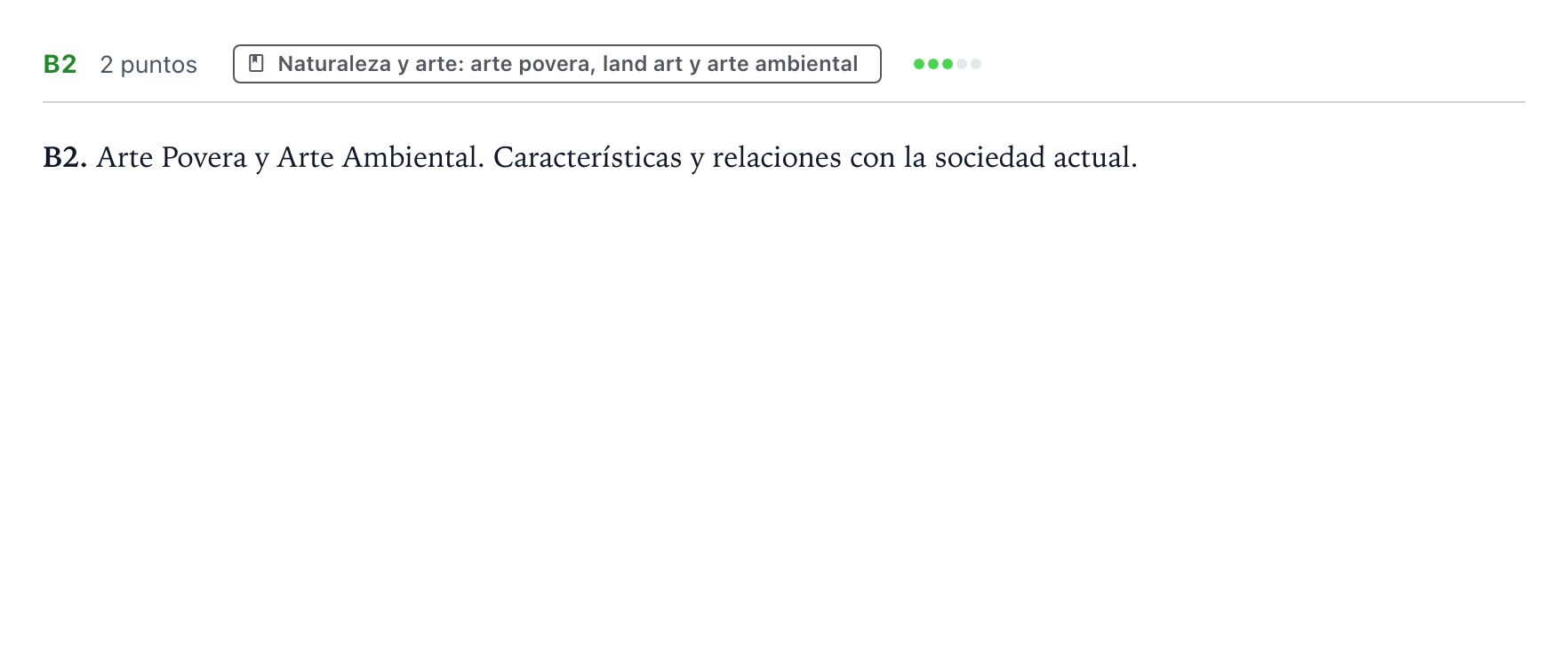 Enunciado: Ejercicio B2 · Movimientos Culturales y Artísticos PAU Castilla y León Ordinaria 2024