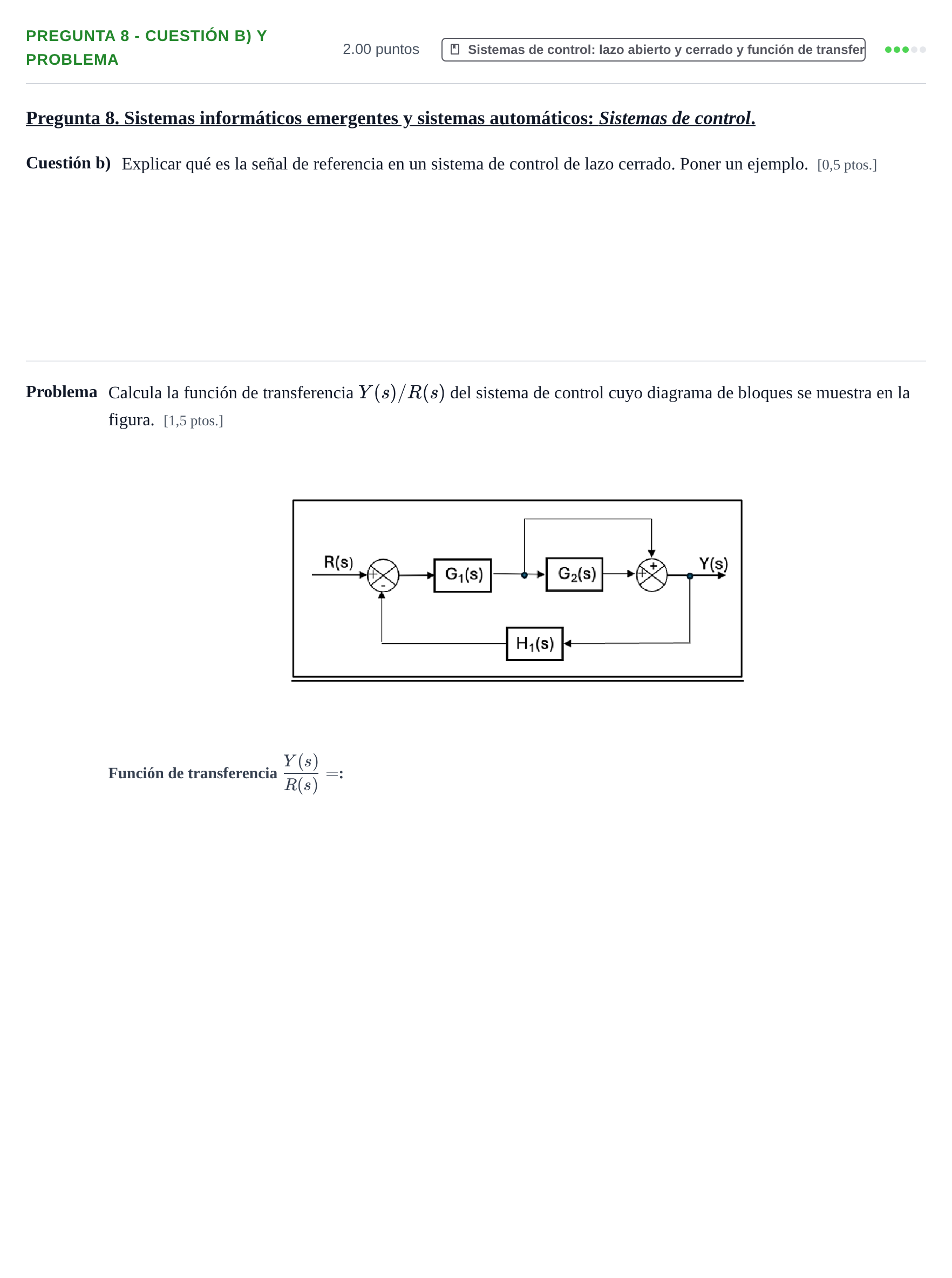 Enunciado: Pregunta 8 - Cuestión b) y Problema · Tecnología e Ingeniería II PAU Castilla y León Extraordinaria 2024
