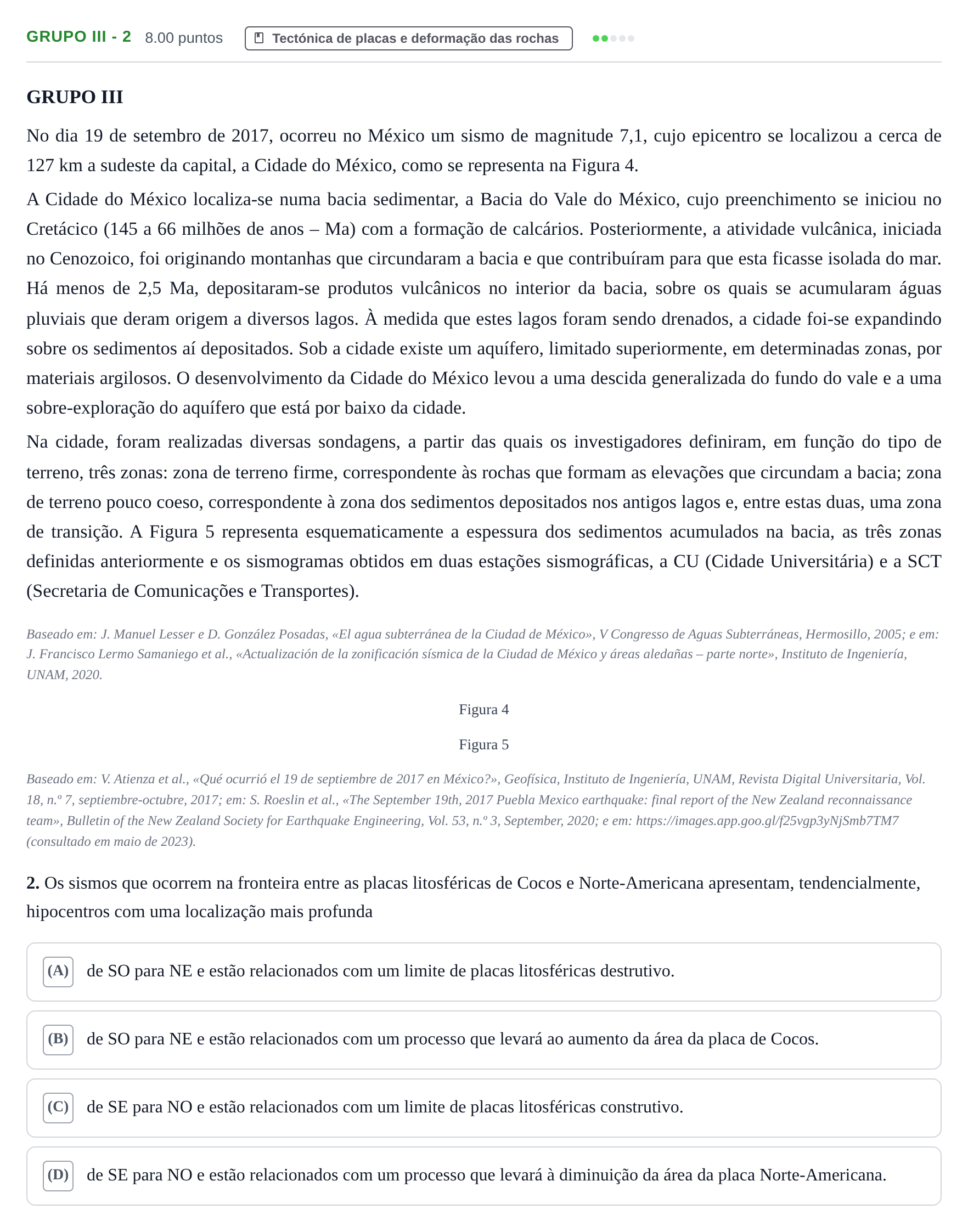 Enunciado: Grupo III - 2 · Exame Nacional Biologia e Geologia Época especial 2024