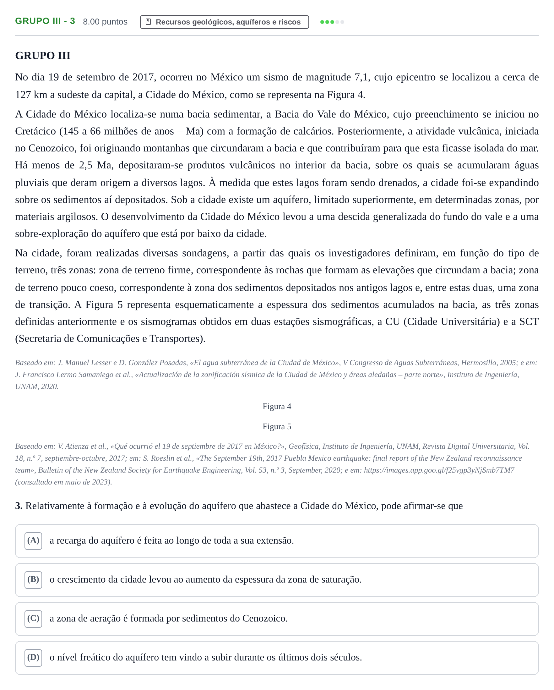 Enunciado: Grupo III - 3 · Exame Nacional Biologia e Geologia Época especial 2024