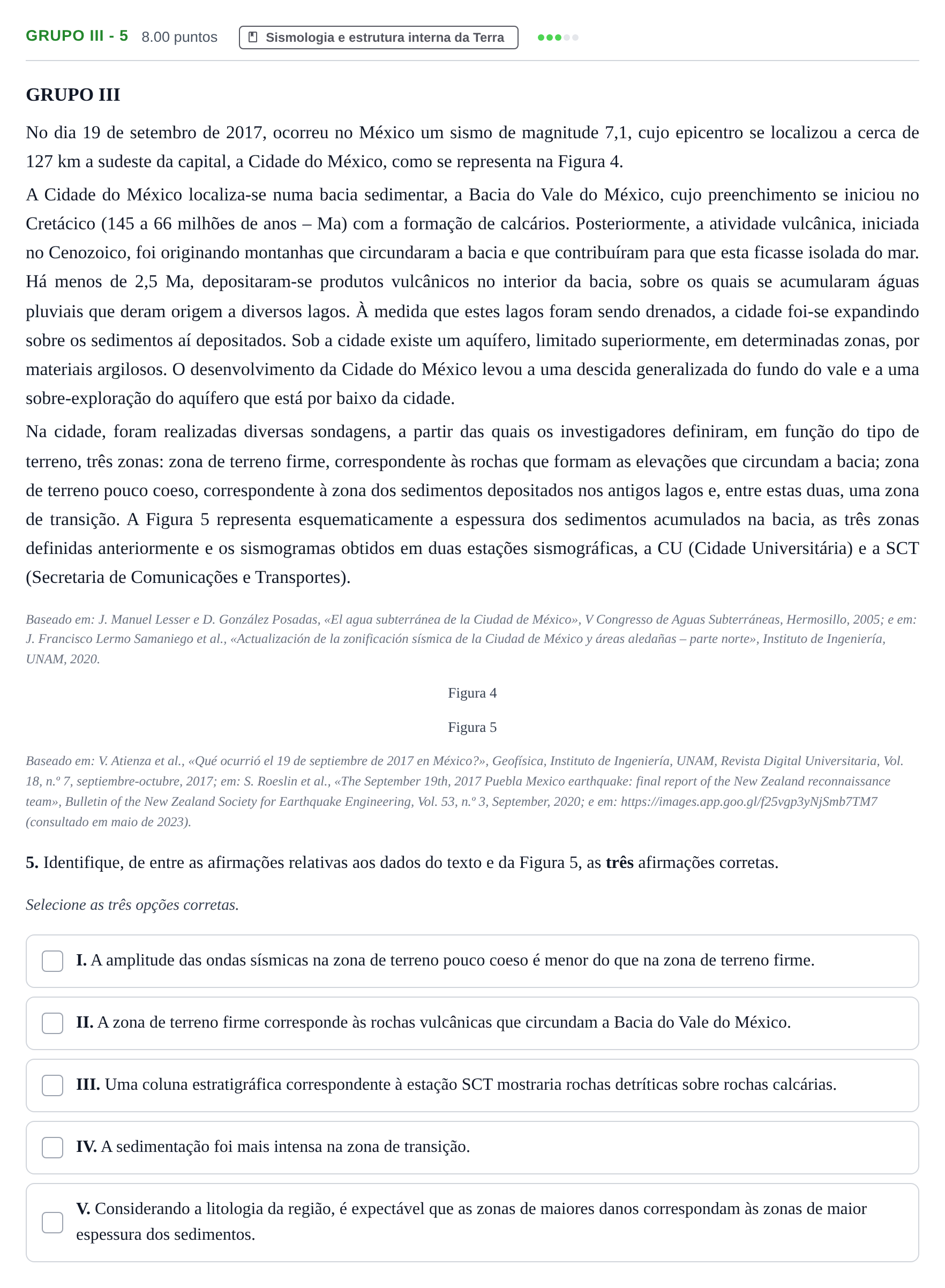 Enunciado: Grupo III - 5 · Exame Nacional Biologia e Geologia Época especial 2024