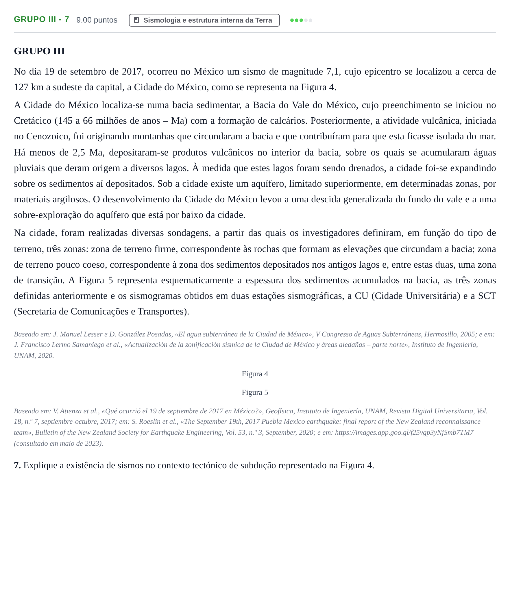 Enunciado: Grupo III - 7 · Exame Nacional Biologia e Geologia Época especial 2024
