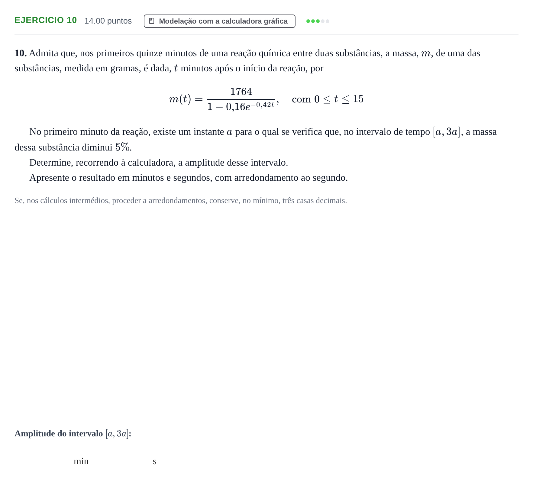 Enunciado: Exercício 10 · Exame Nacional Matemática A Época especial 2024