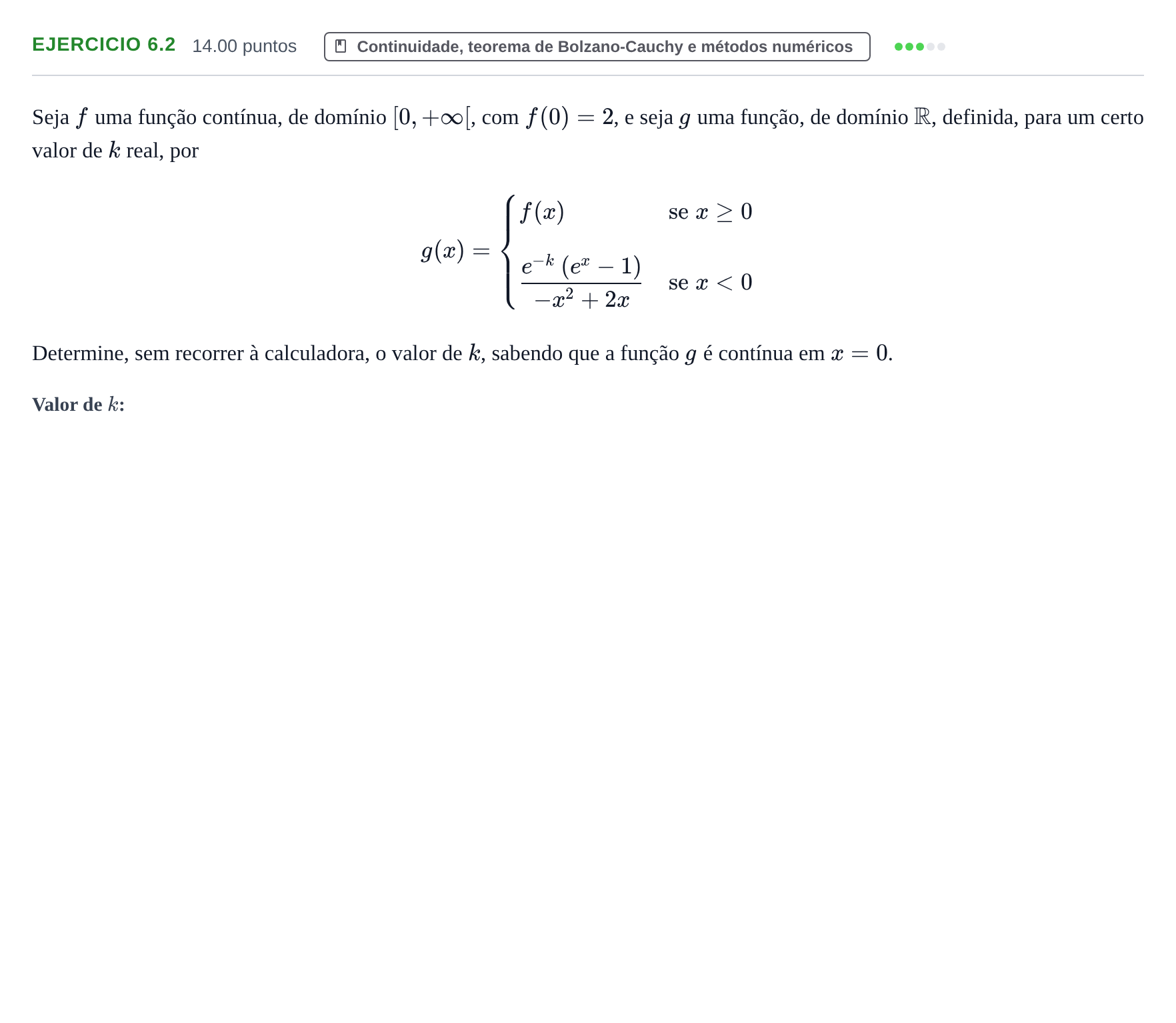 Enunciado: Exercício 6.2 · Exame Nacional Matemática A 2.ª fase 2024