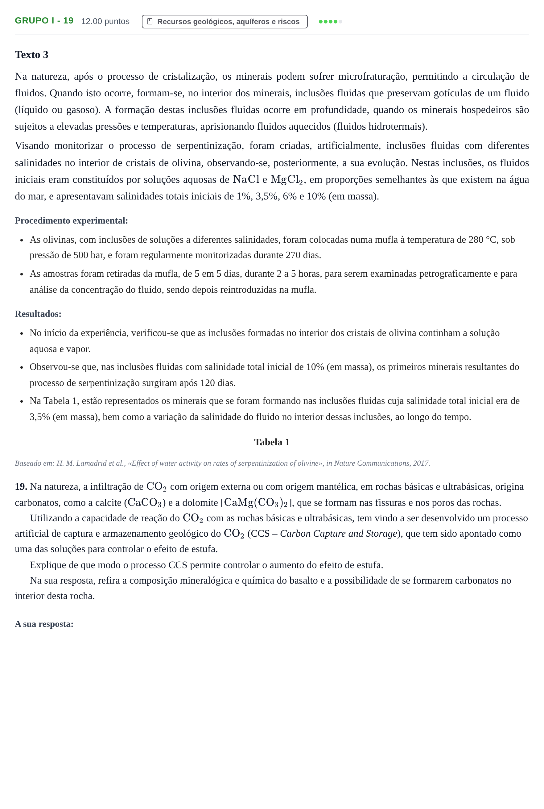 Enunciado: Grupo I - 19 · Exame Nacional Biologia e Geologia 2.ª fase 2024