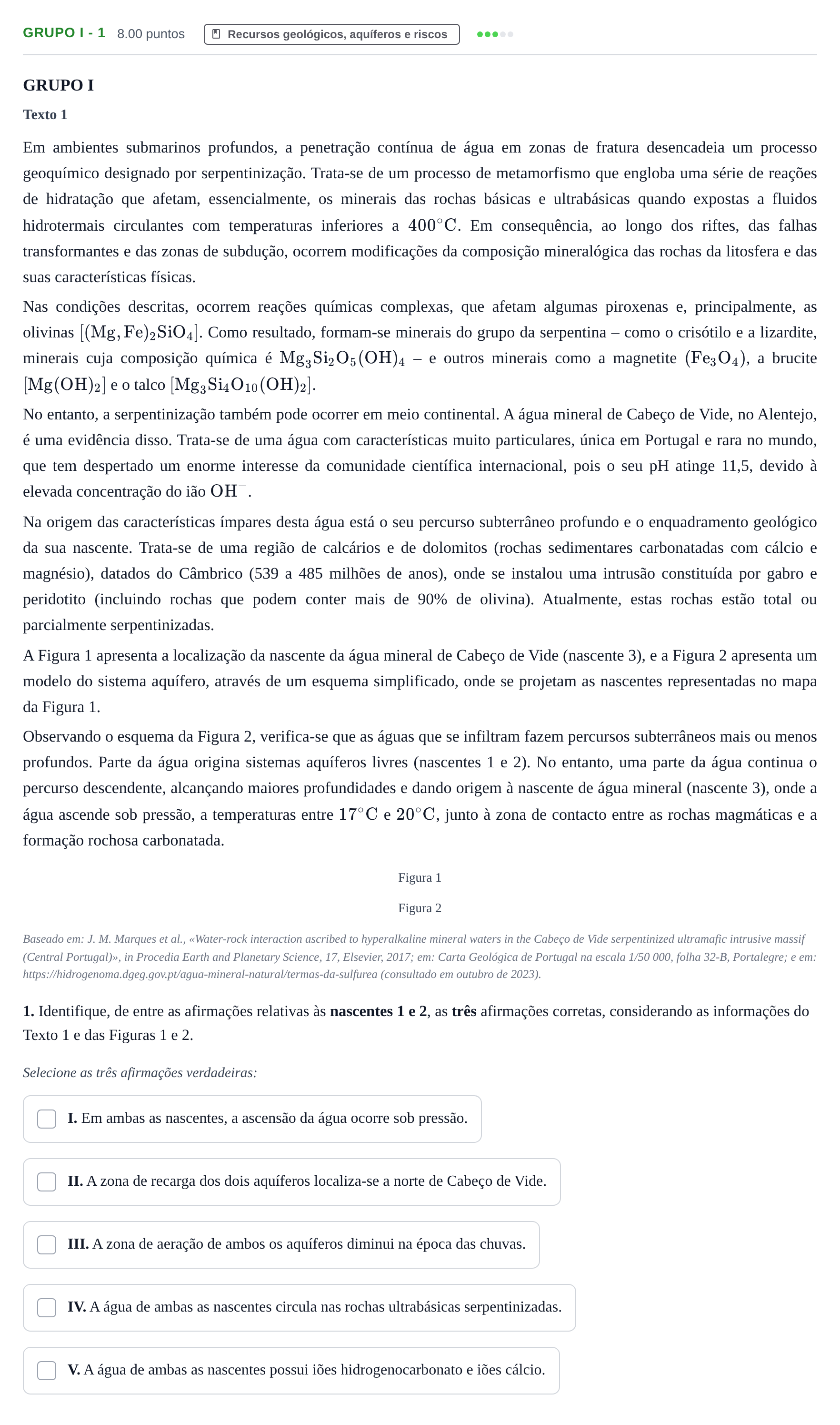 Enunciado: Grupo I - 1 · Exame Nacional Biologia e Geologia 2.ª fase 2024