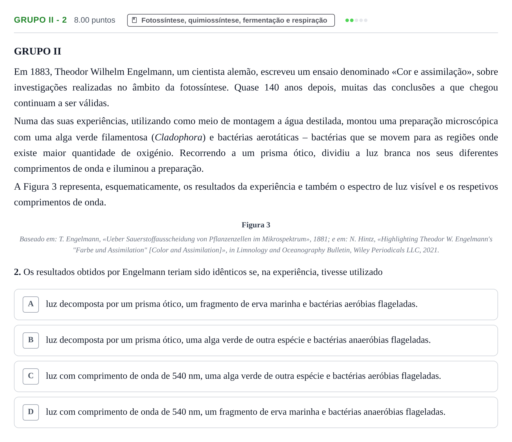 Enunciado: Grupo II - 2 · Exame Nacional Biologia e Geologia 2.ª fase 2024