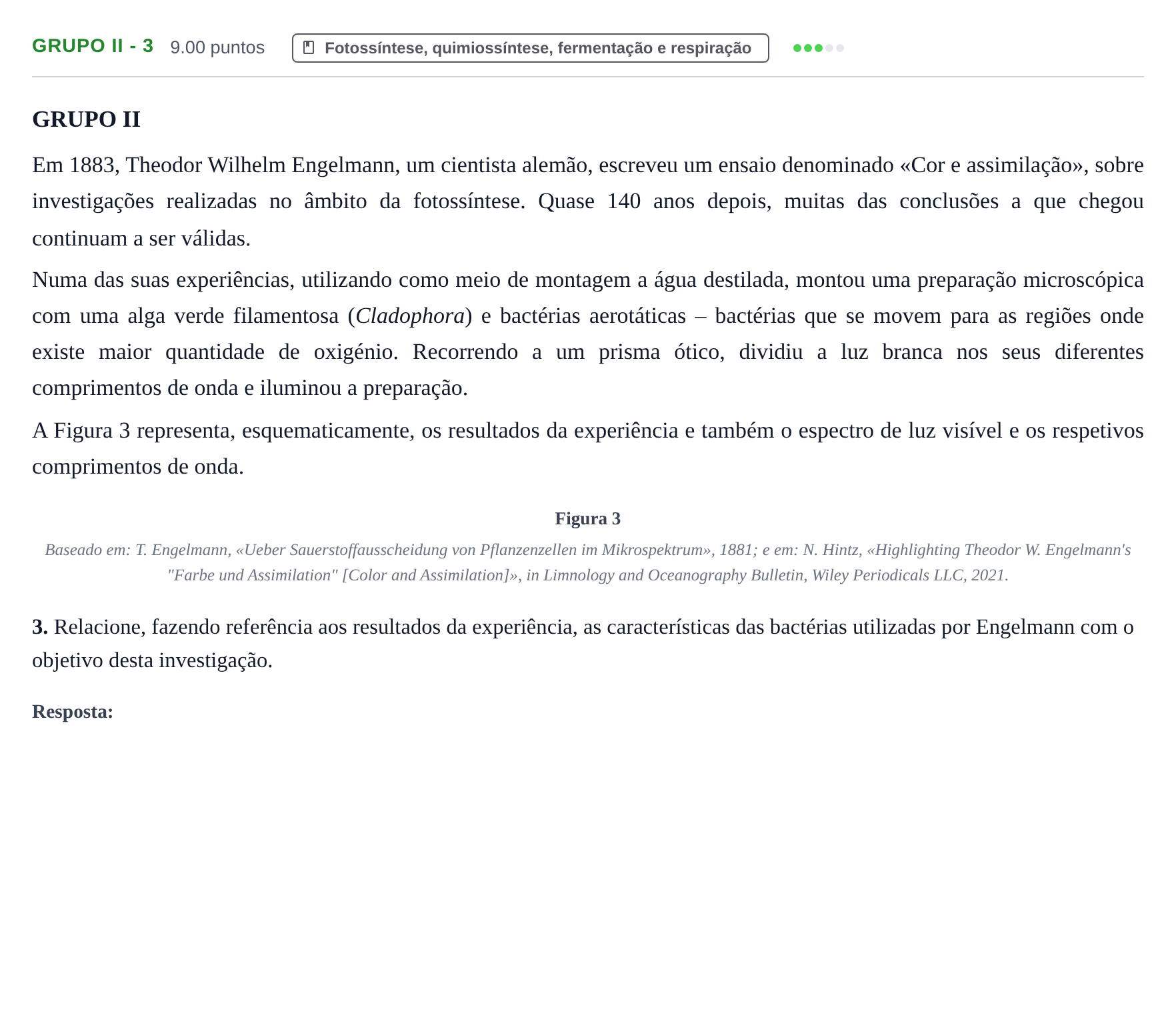 Enunciado: Grupo II - 3 · Exame Nacional Biologia e Geologia 2.ª fase 2024