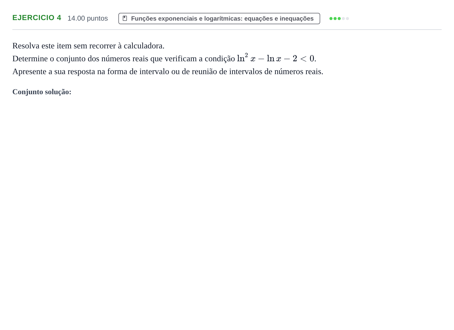 Enunciado: Exercício 4 · Exame Nacional Matemática A 1.ª fase 2024