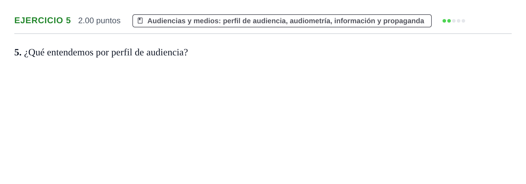 Enunciado: Problema 5 · Cultura Audiovisual II PAU Castilla y León Extraordinaria 2023
