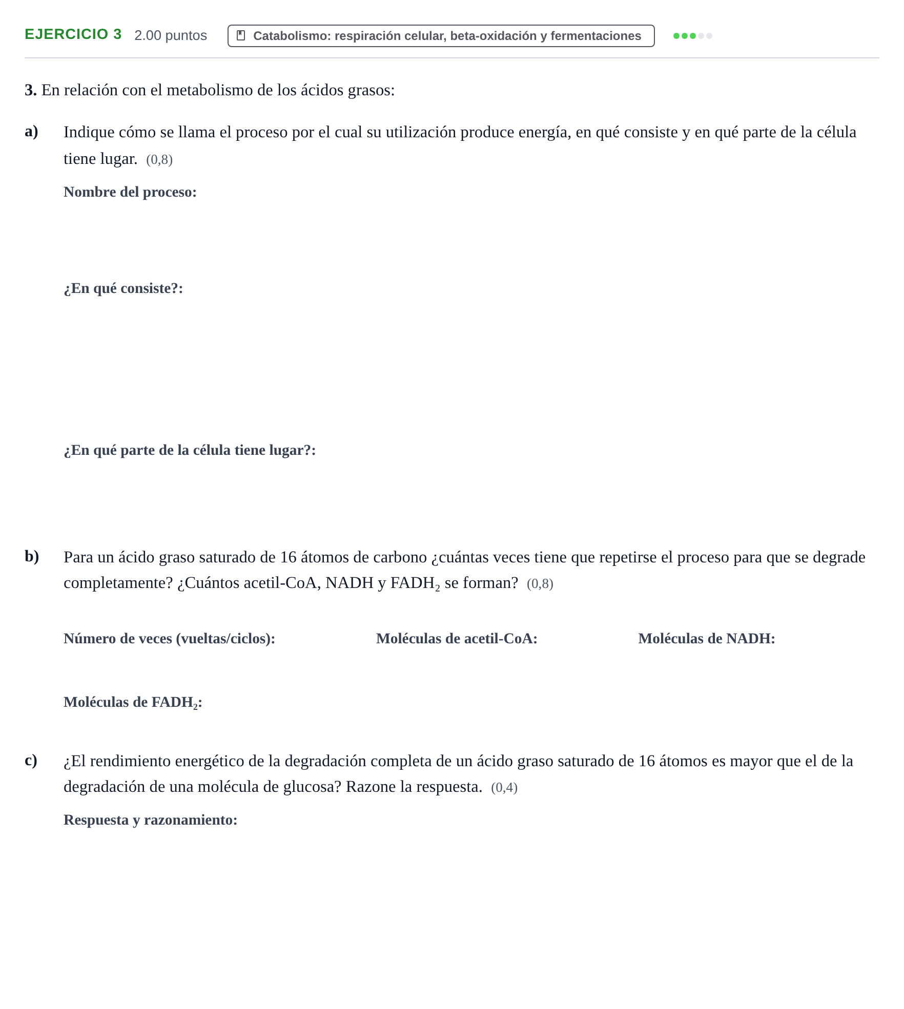 Enunciado: Problema 3 · Biología PAU Castilla y León Extraordinaria 2023