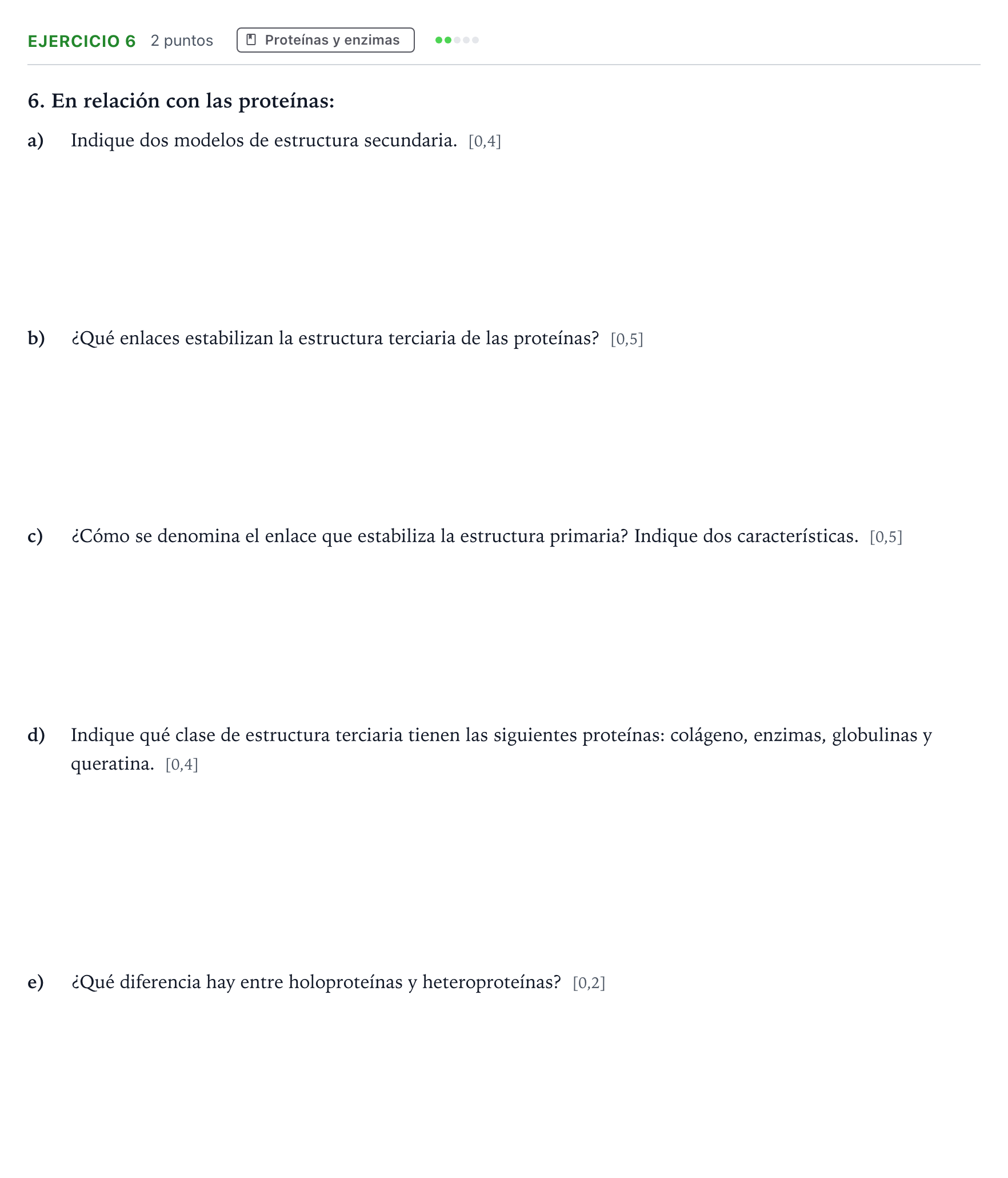 Enunciado: Problema 6 · Biología PAU Castilla y León Extraordinaria 2023