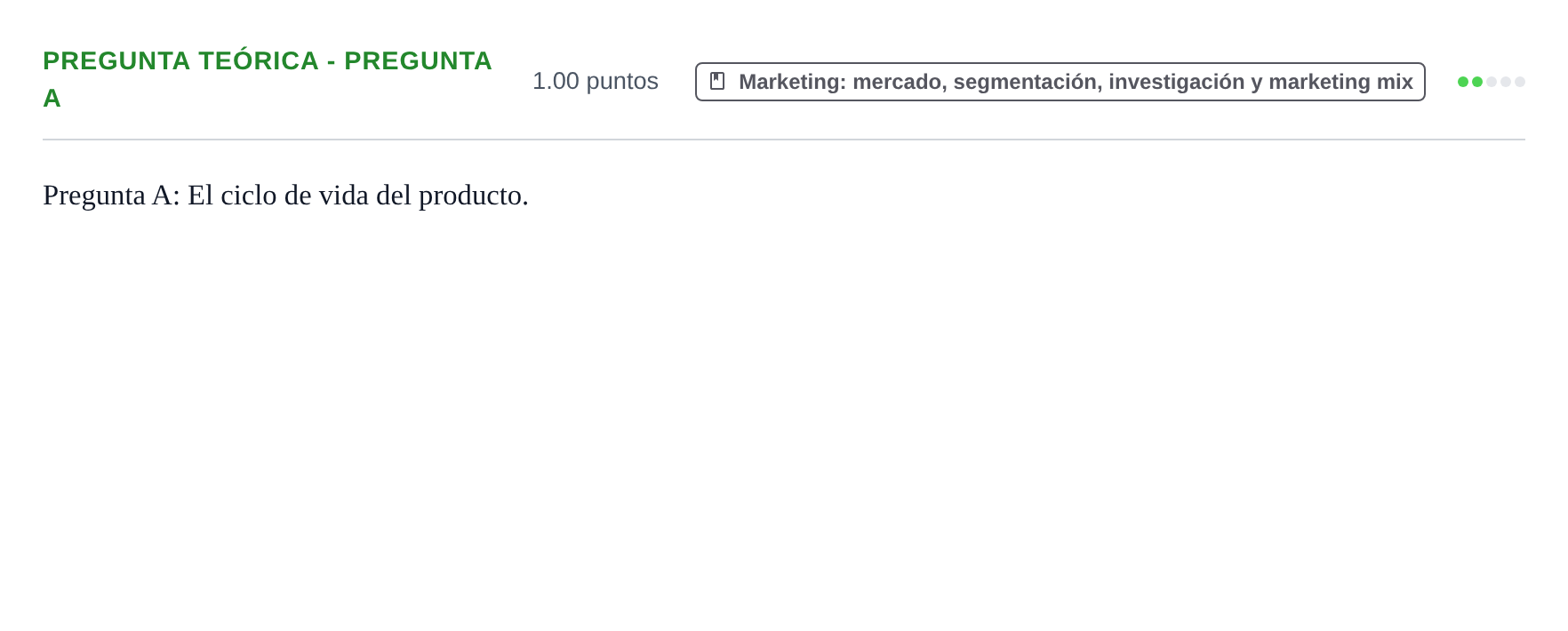 Enunciado: Pregunta Teórica - Pregunta A · Empresa y Diseño de Modelos de Negocio PAU Castilla y León Extraordinaria 2023