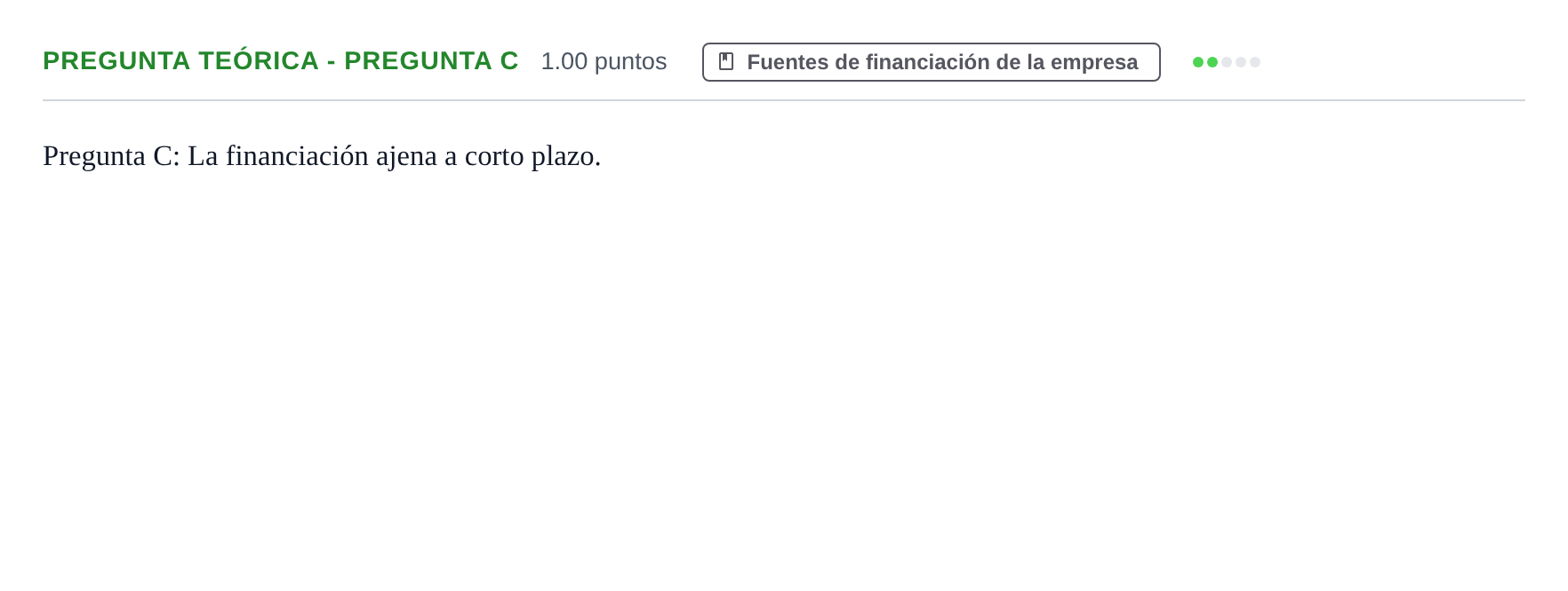 Enunciado: Pregunta Teórica - Pregunta C · Empresa y Diseño de Modelos de Negocio PAU Castilla y León Extraordinaria 2023