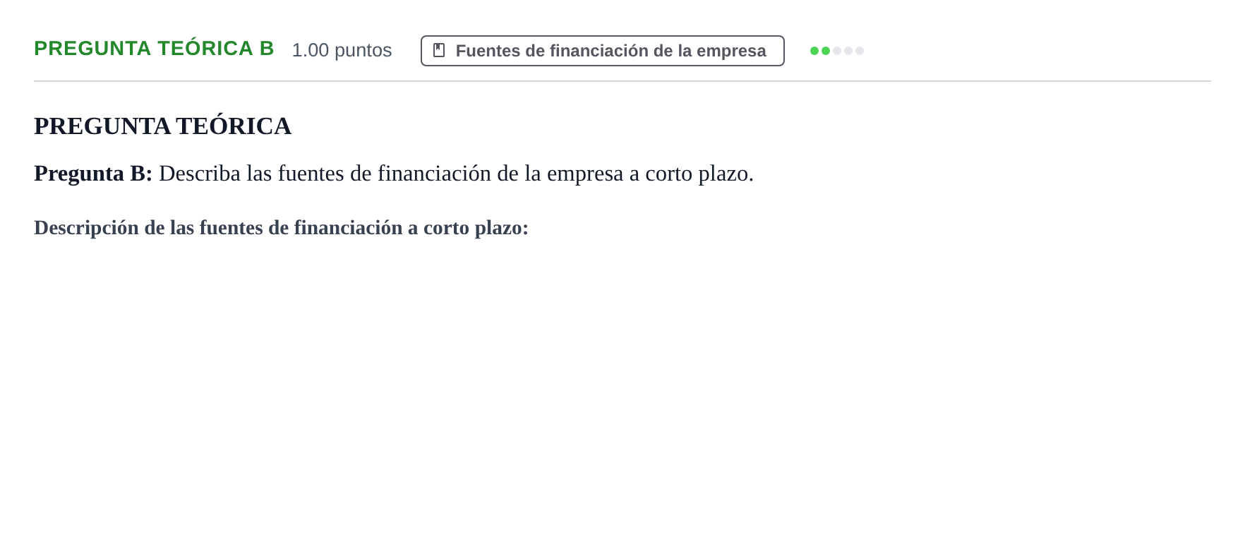Enunciado: Pregunta Teórica B · Empresa y Diseño de Modelos de Negocio PAU Castilla y León Ordinaria 2023