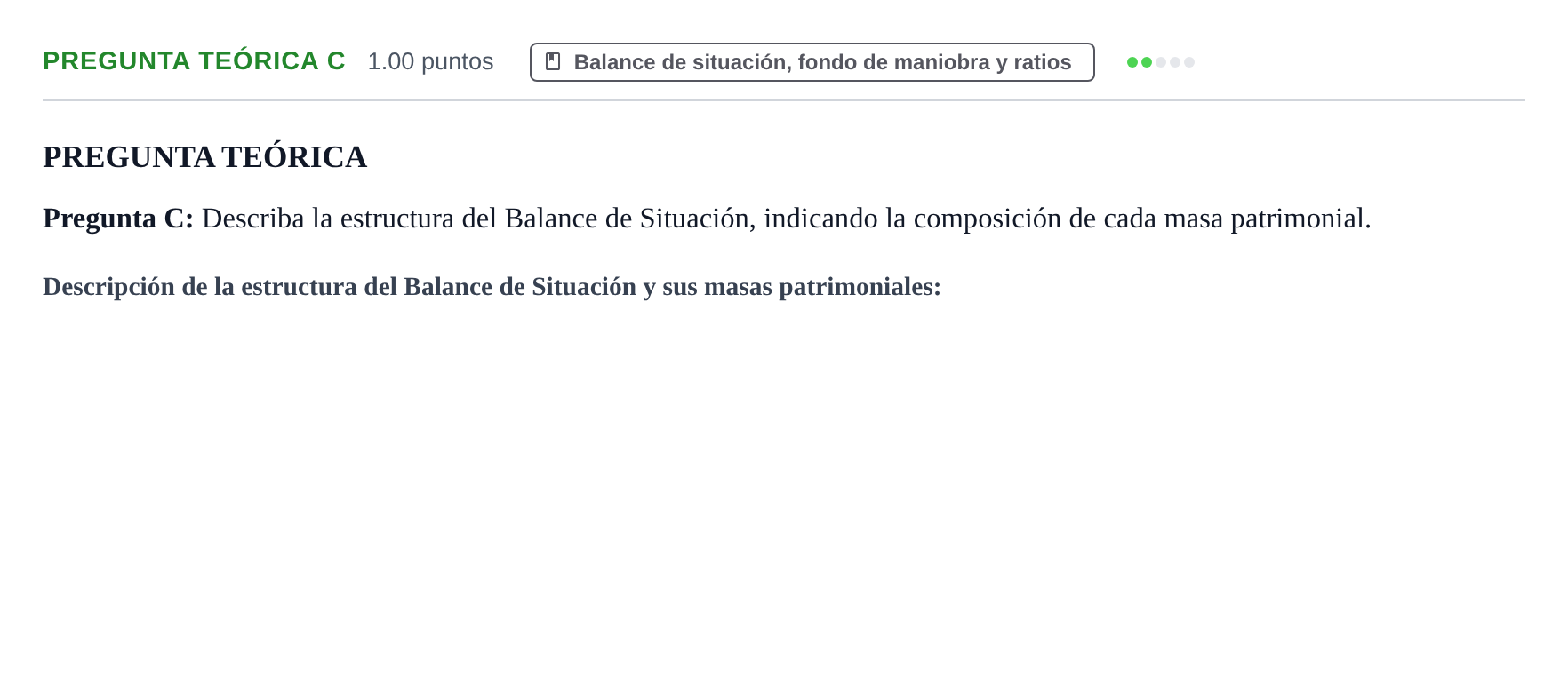 Enunciado: Pregunta Teórica C · Empresa y Diseño de Modelos de Negocio PAU Castilla y León Ordinaria 2023