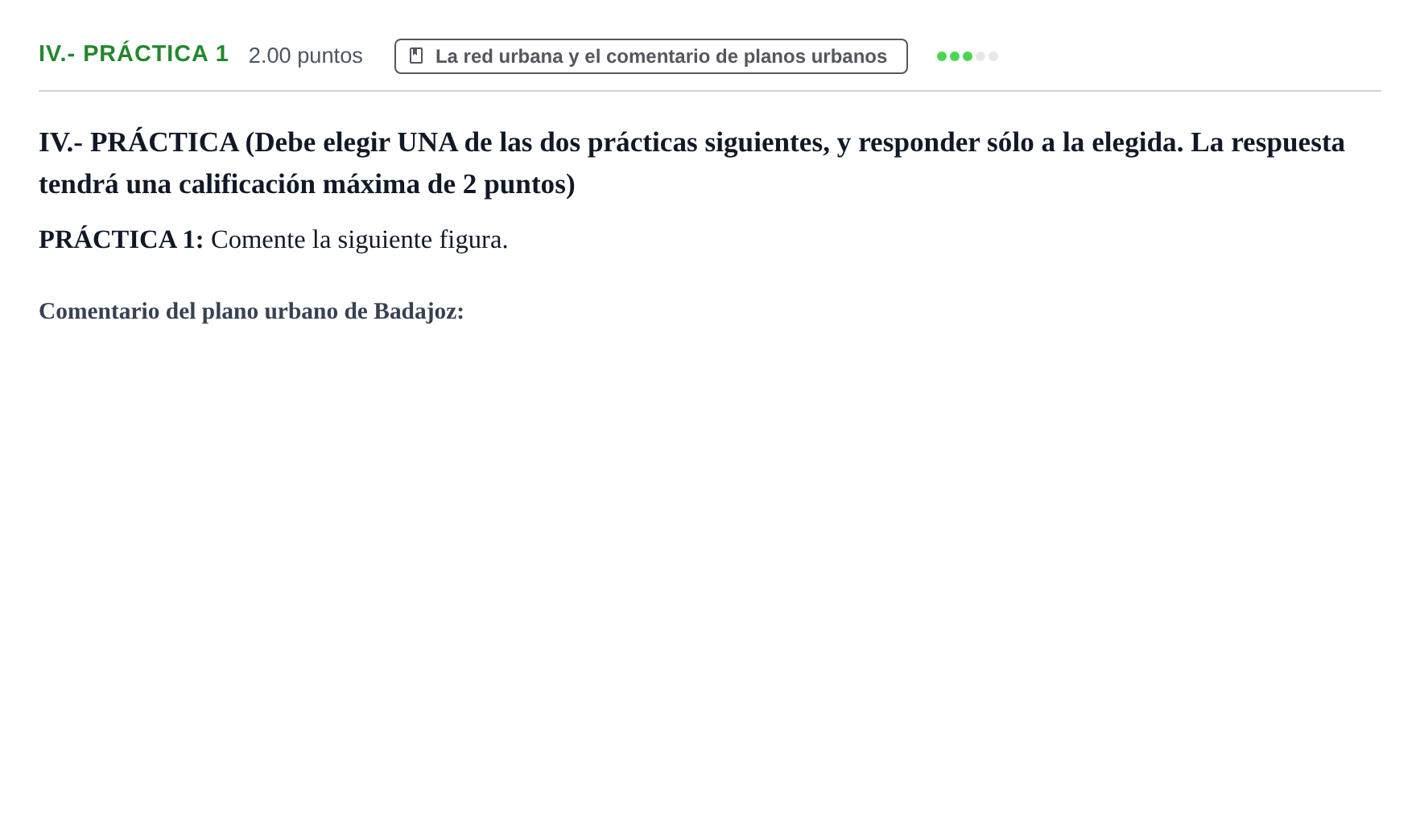Enunciado: Ejercicio IV.- Práctica 1 · Geografía PAU Castilla y León Extraordinaria 2023