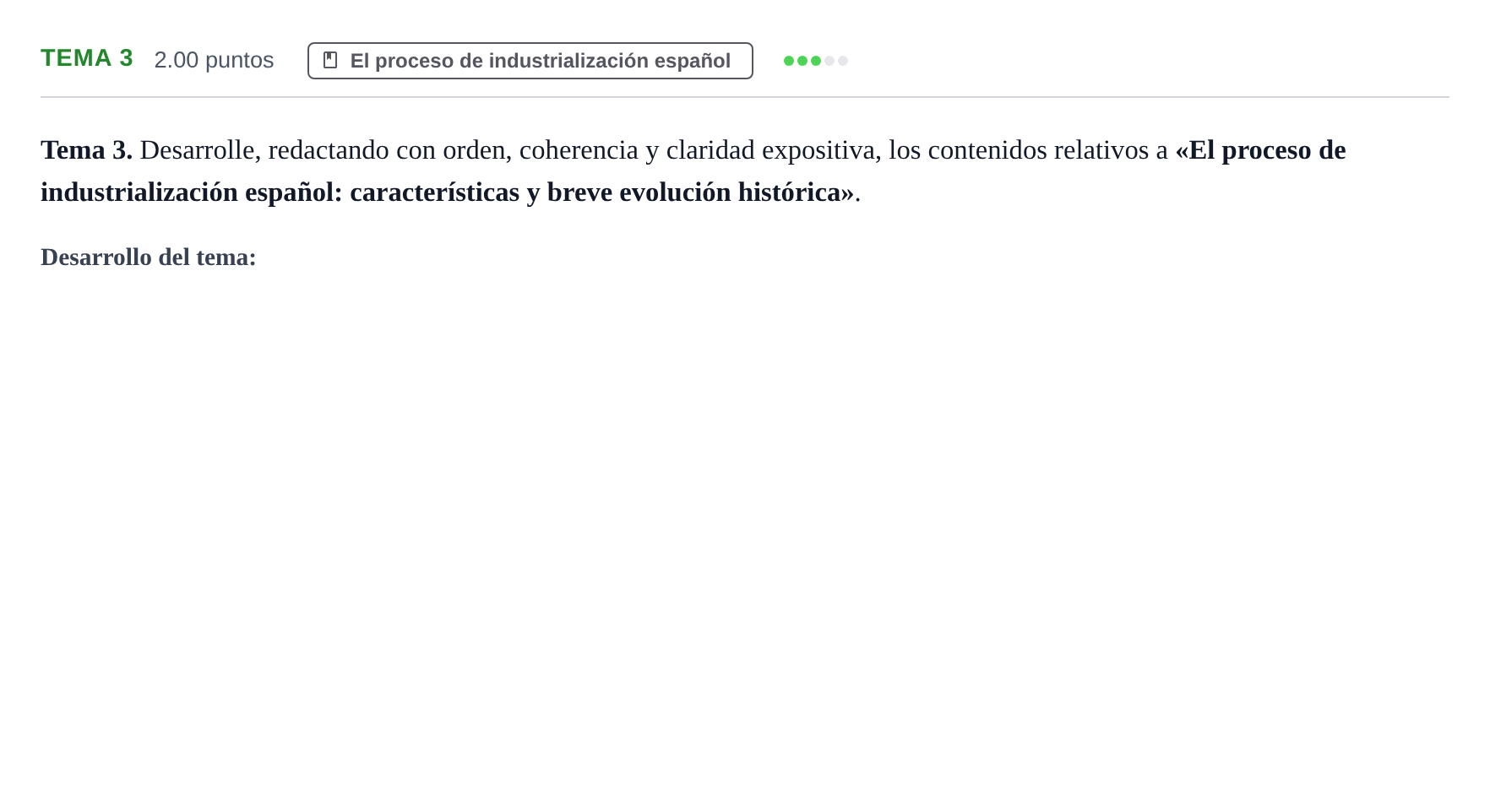 Enunciado: Ejercicio Tema 3 · Geografía PAU Castilla y León Ordinaria 2023