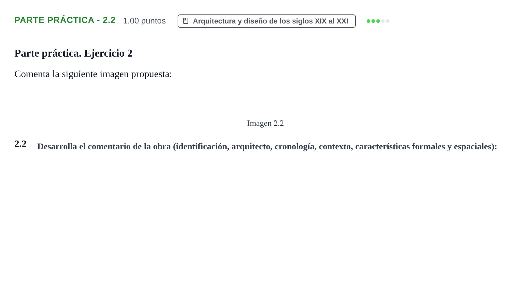 Enunciado: Ejercicio Parte práctica - 2.2 · Fundamentos Artísticos PAU Castilla y León Ordinaria 2023