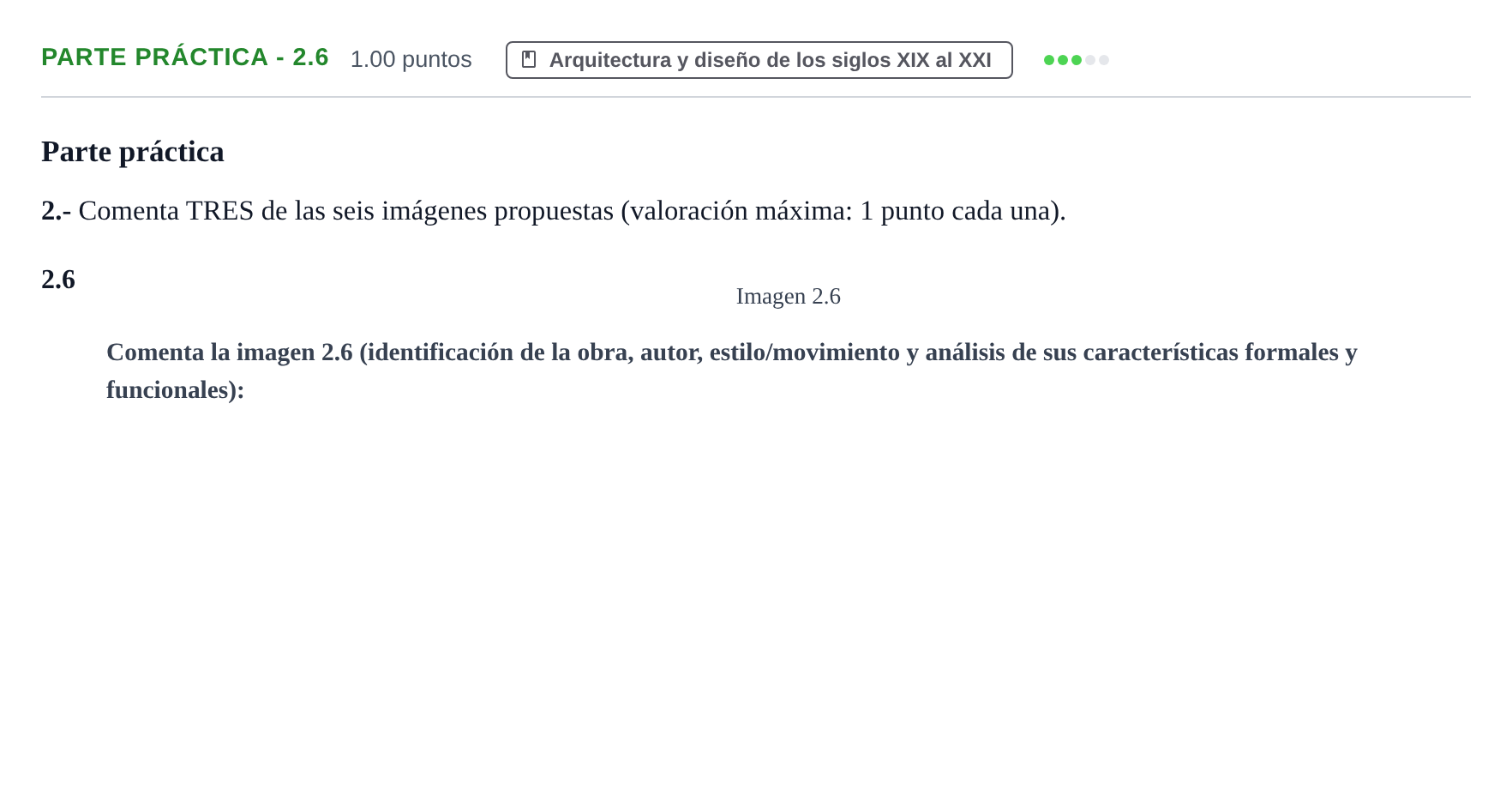 Enunciado: Ejercicio Parte práctica - 2.6 · Fundamentos Artísticos PAU Castilla y León Extraordinaria 2023