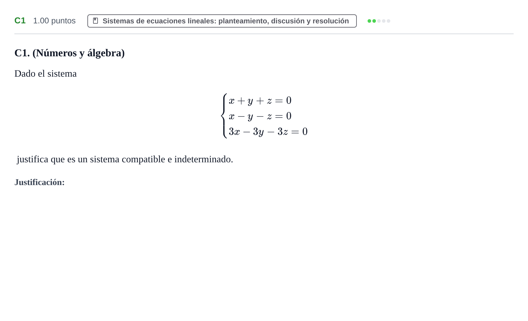 Enunciado: Ejercicio C1 · Matemáticas aplicadas a las Ciencias Sociales II PAU Castilla y León Ordinaria 2023