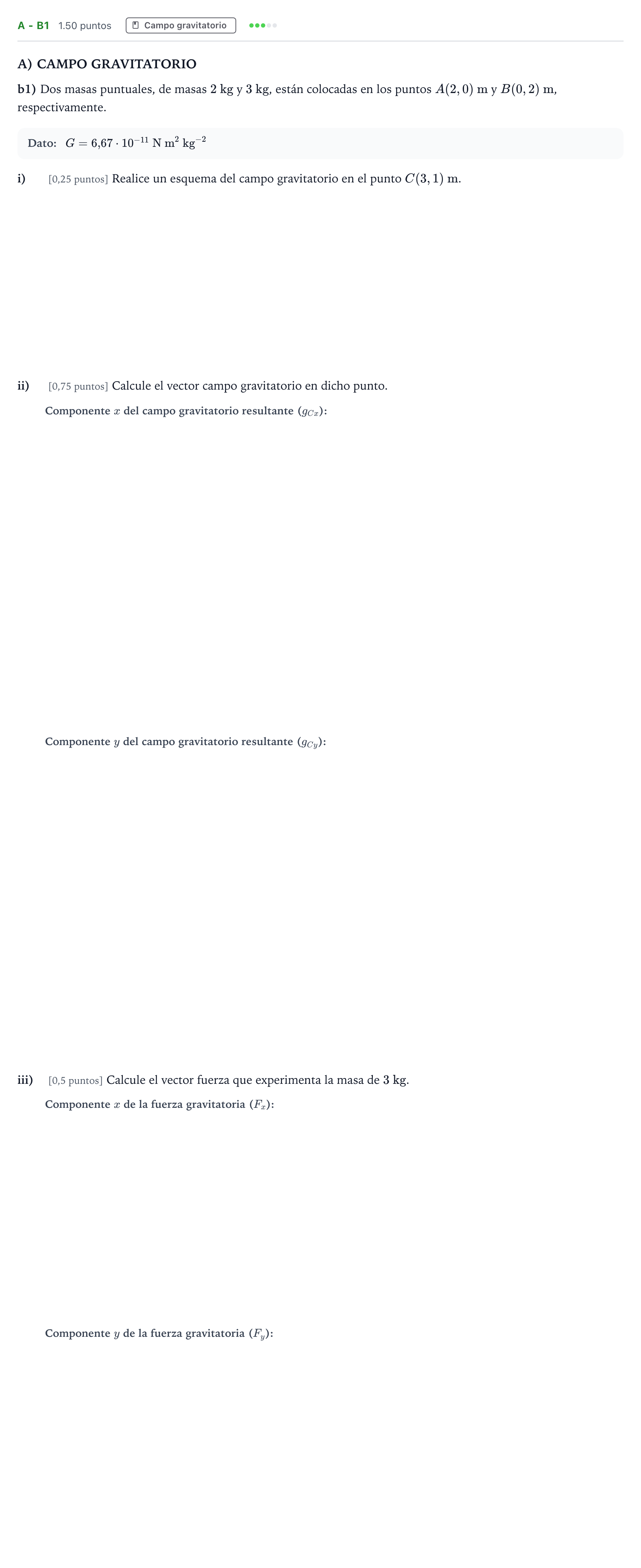 Enunciado: Ejercicio A - b1 · Física PAU Andalucía Extraordinaria Suplente 2 2025
