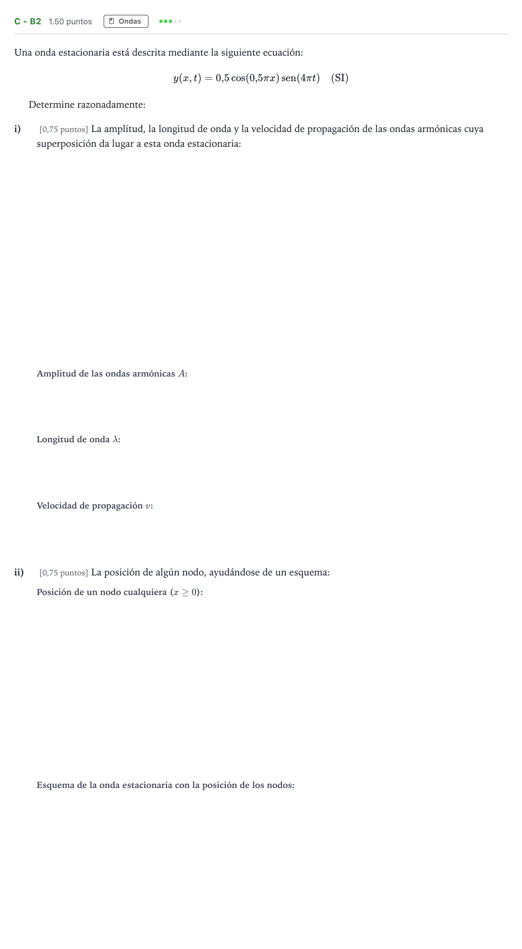 Enunciado: Ejercicio C - b2 · Física PAU Andalucía Extraordinaria Suplente 2 2025