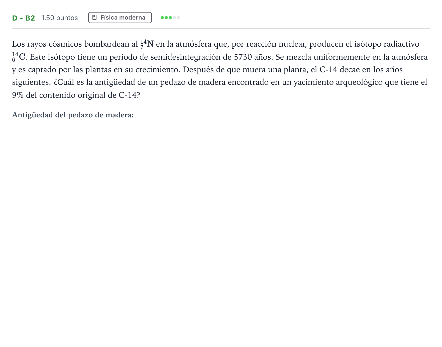 Enunciado: Ejercicio D - b2 · Física PAU Andalucía Ordinaria Suplente 1 2025