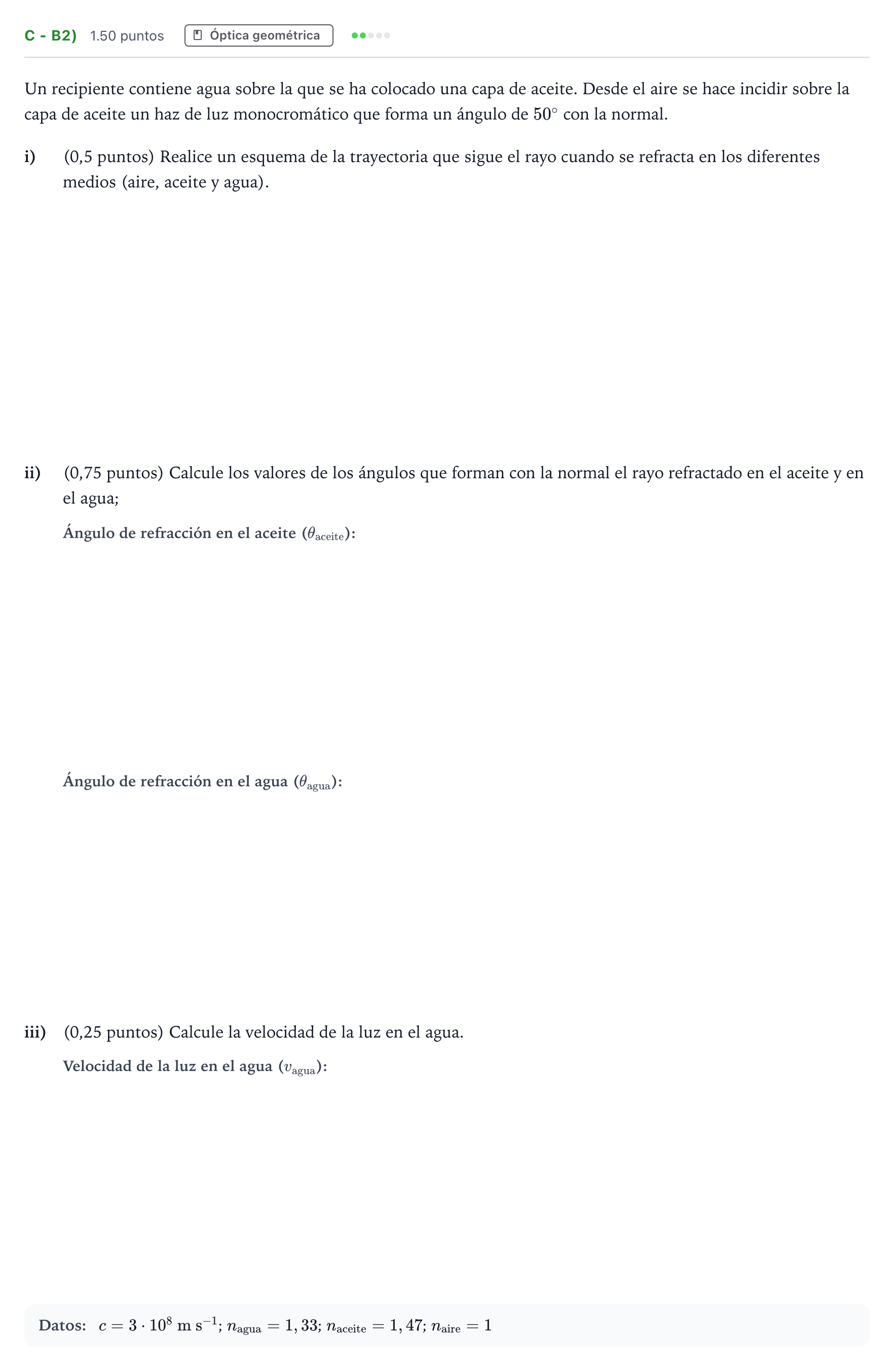 Enunciado: Ejercicio C - b2) · Física PAU Andalucía Ordinaria Titular 2025