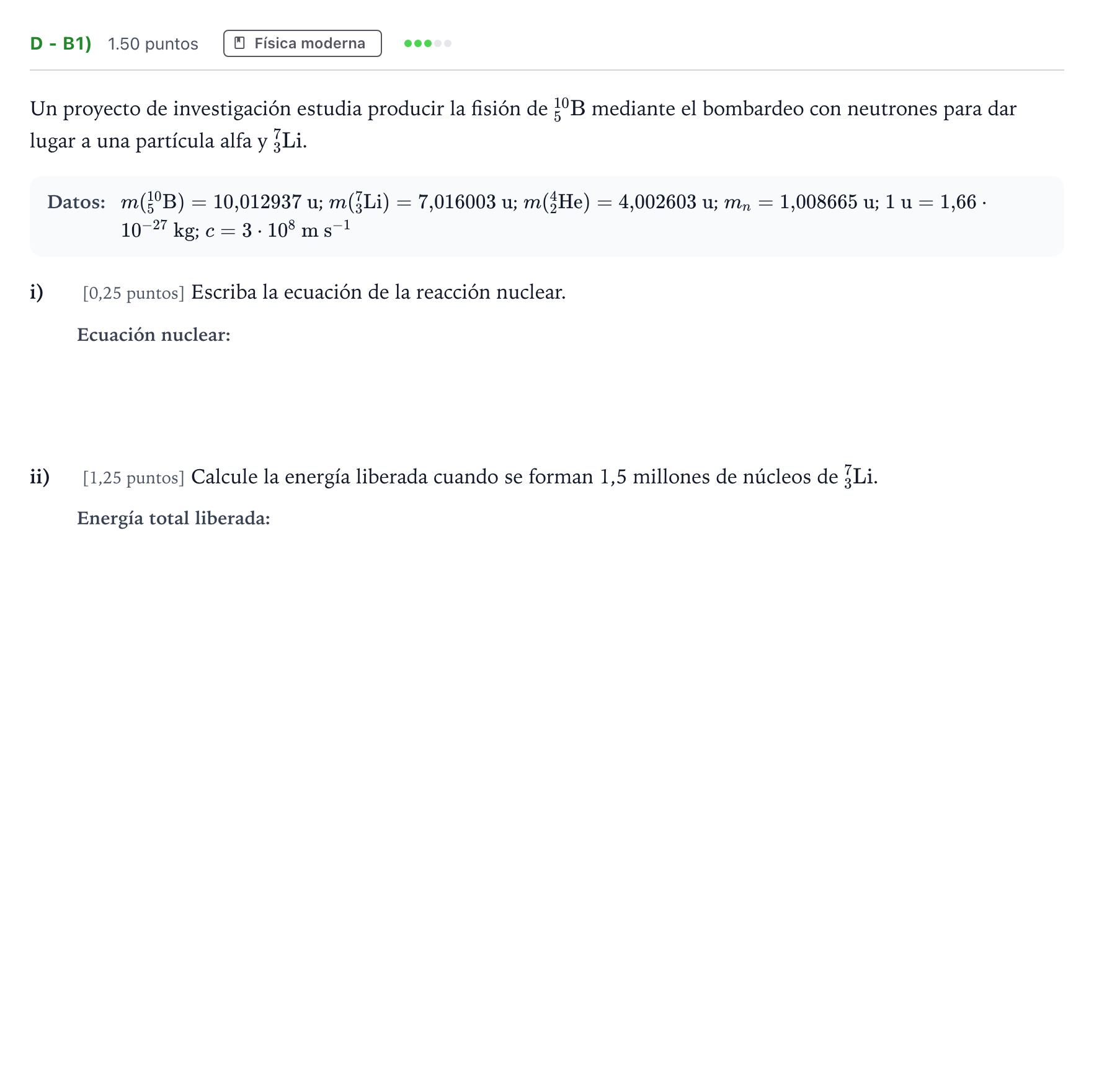 Enunciado: Ejercicio D - b1) · Física PAU Andalucía Ordinaria Titular 2025