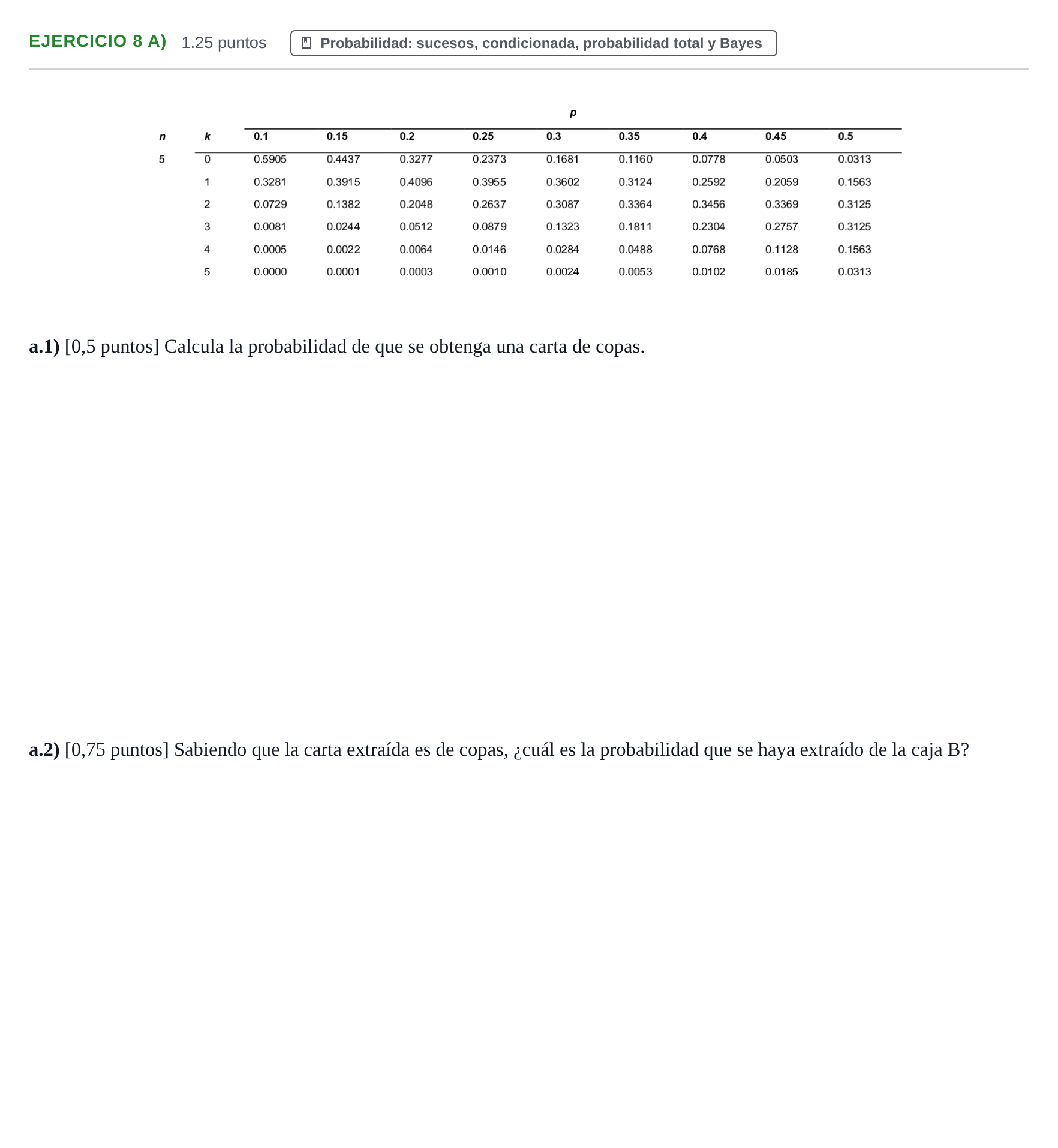 Enunciado: Ejercicio 8 a) · Matemáticas II PAU Castilla-La Mancha Extraordinaria 2024